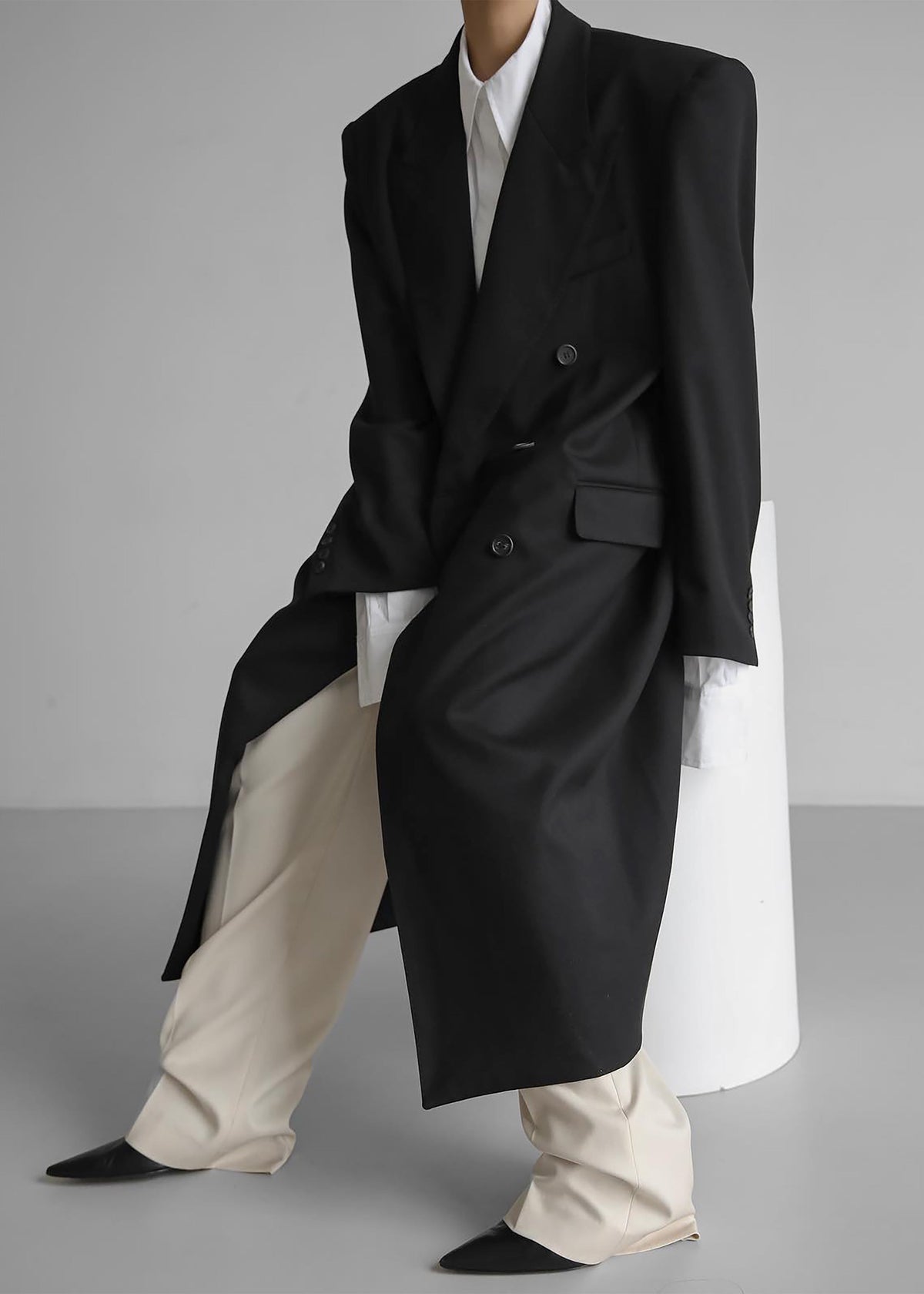 London Double Breasted Coat - Black β view 10 of 13