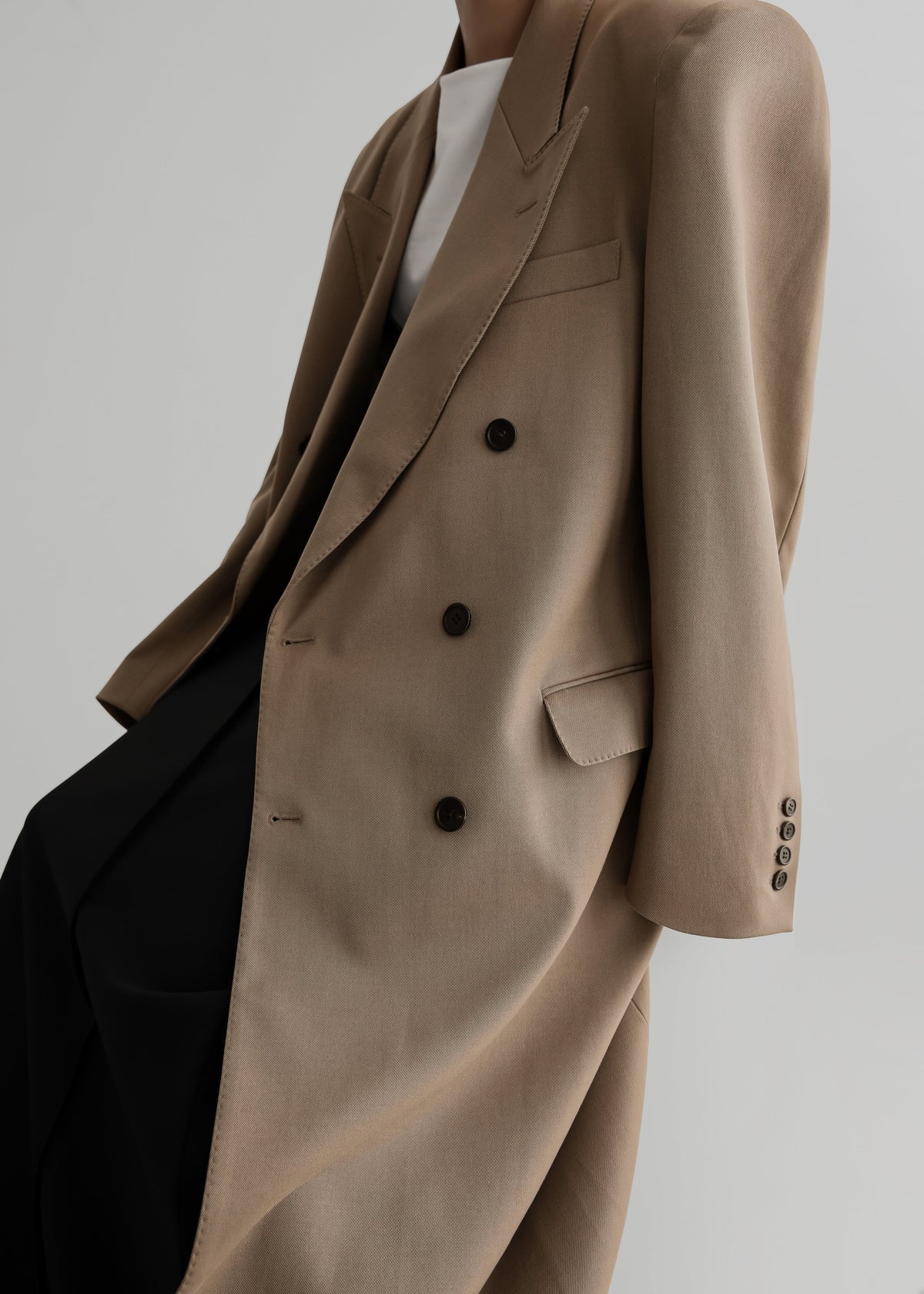 London Double Breasted Coat - Taupe β view 2 of 12