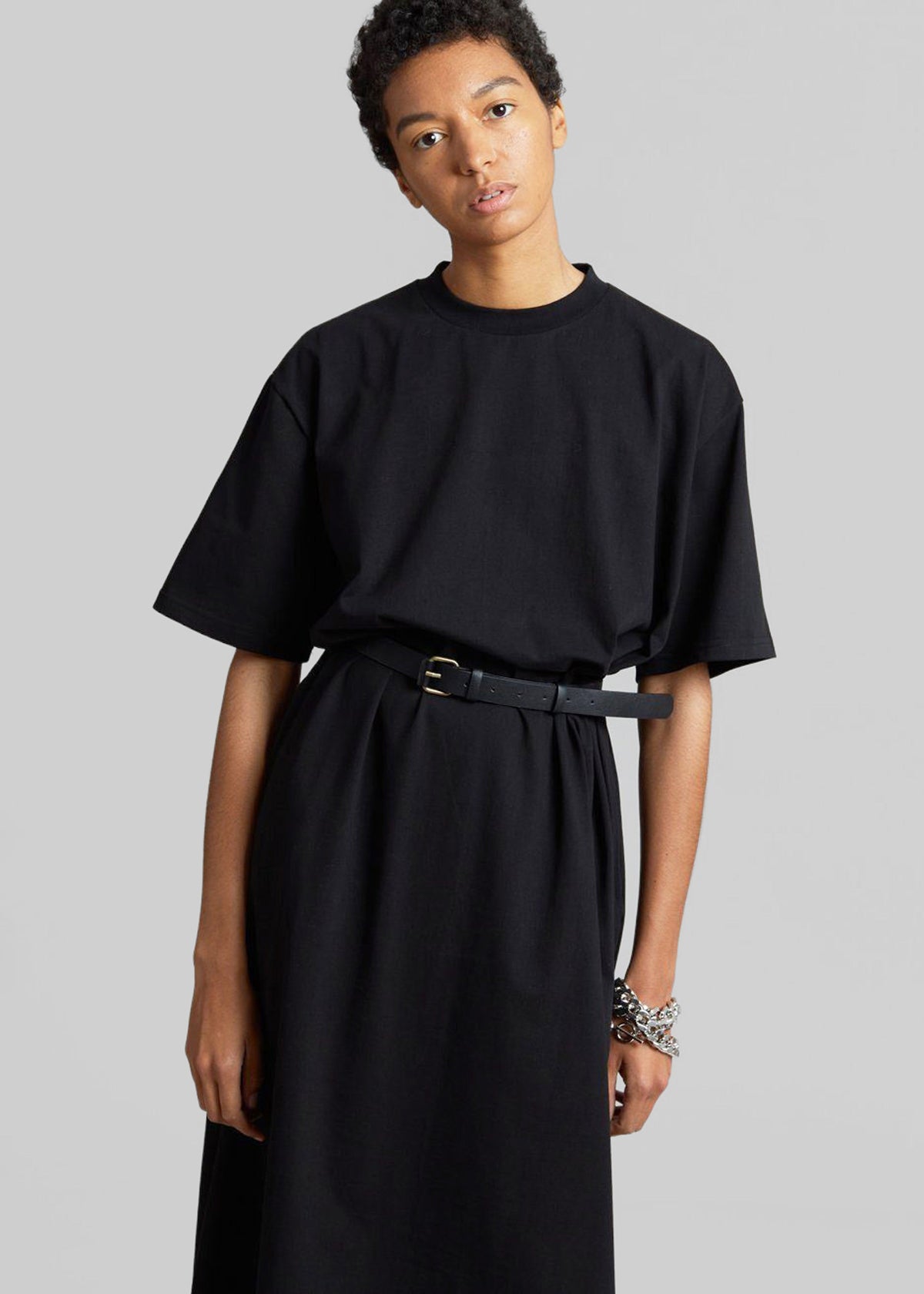 Lou Oversized Tee Dress - Black β view 4 of 9