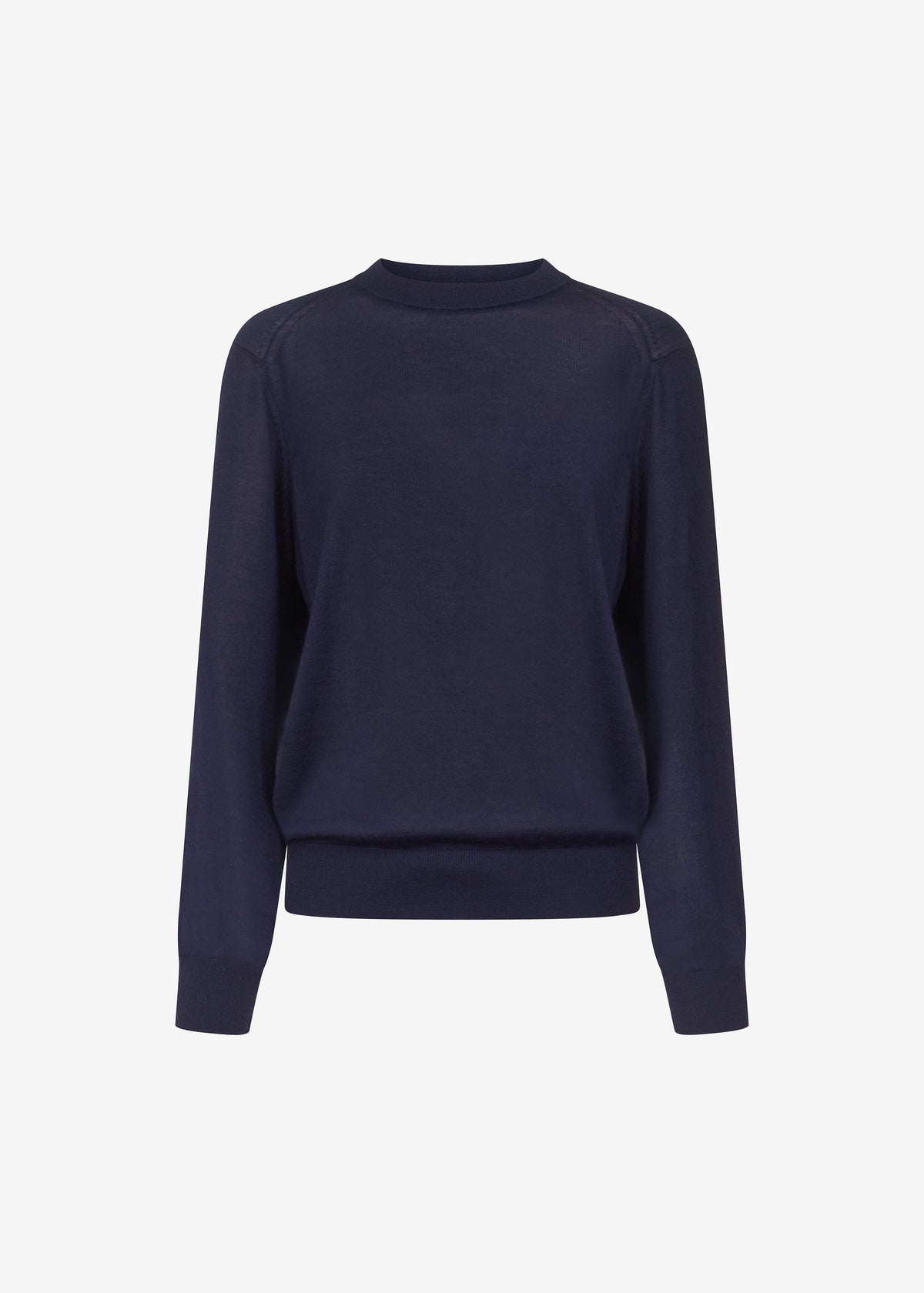 Loulou de Saison Ditto Fine Knit Cashmere Sweater - Navy β view 5 of 5