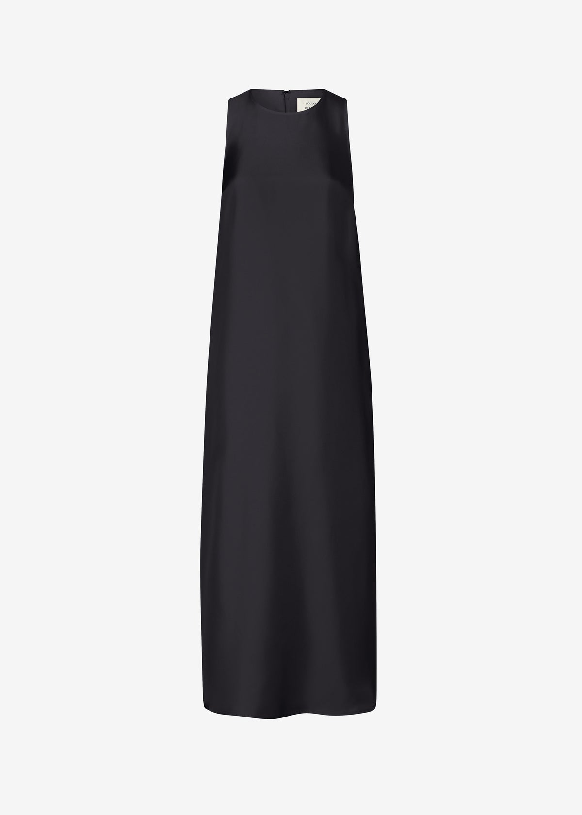 Loulou de Saison Paloma Long Silk Dress - Black β view 7 of 7
