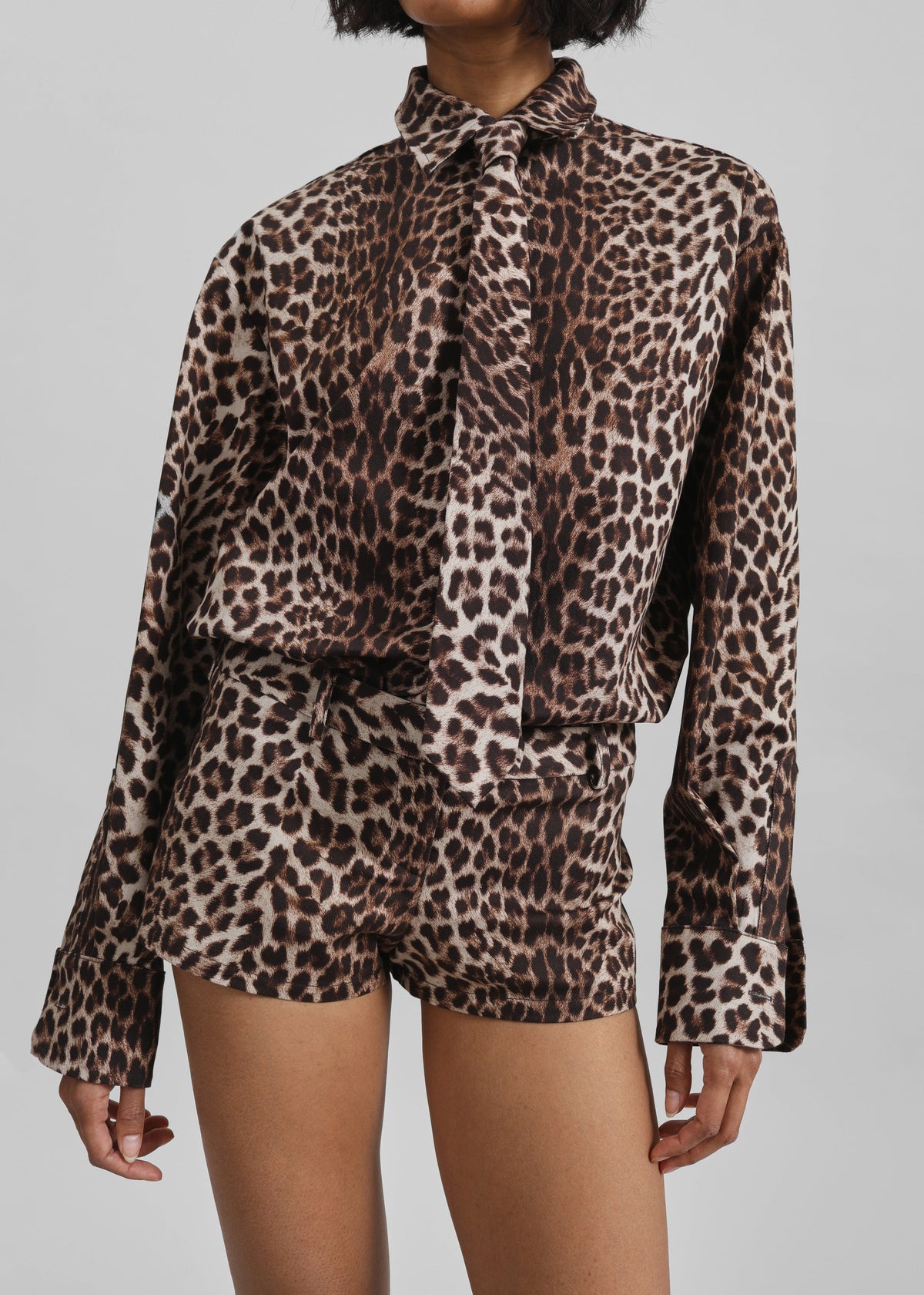 Lui Leopard Print Shirt - Brown β view 4 of 10