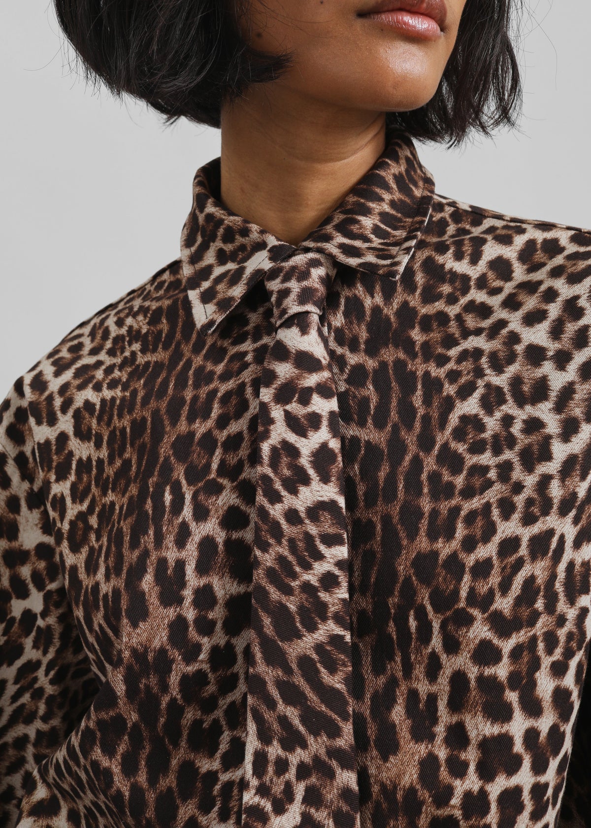 Lui Leopard Print Shirt - Brown β view 6 of 10