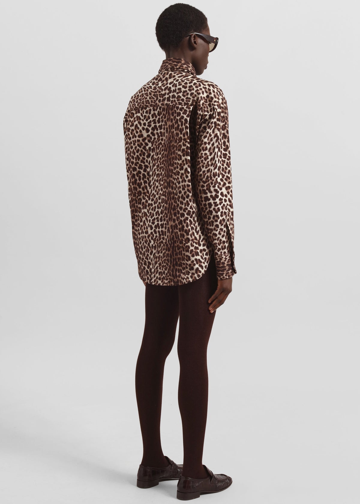 Lui Leopard Print Shirt - Brown β view 9 of 10