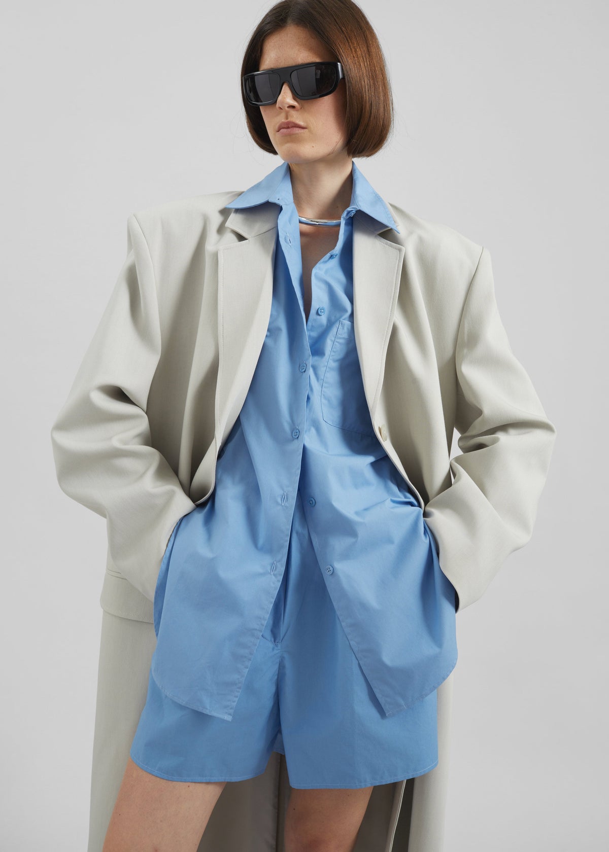 Lui Organic Cotton Shirt - Blue β view 10 of 14