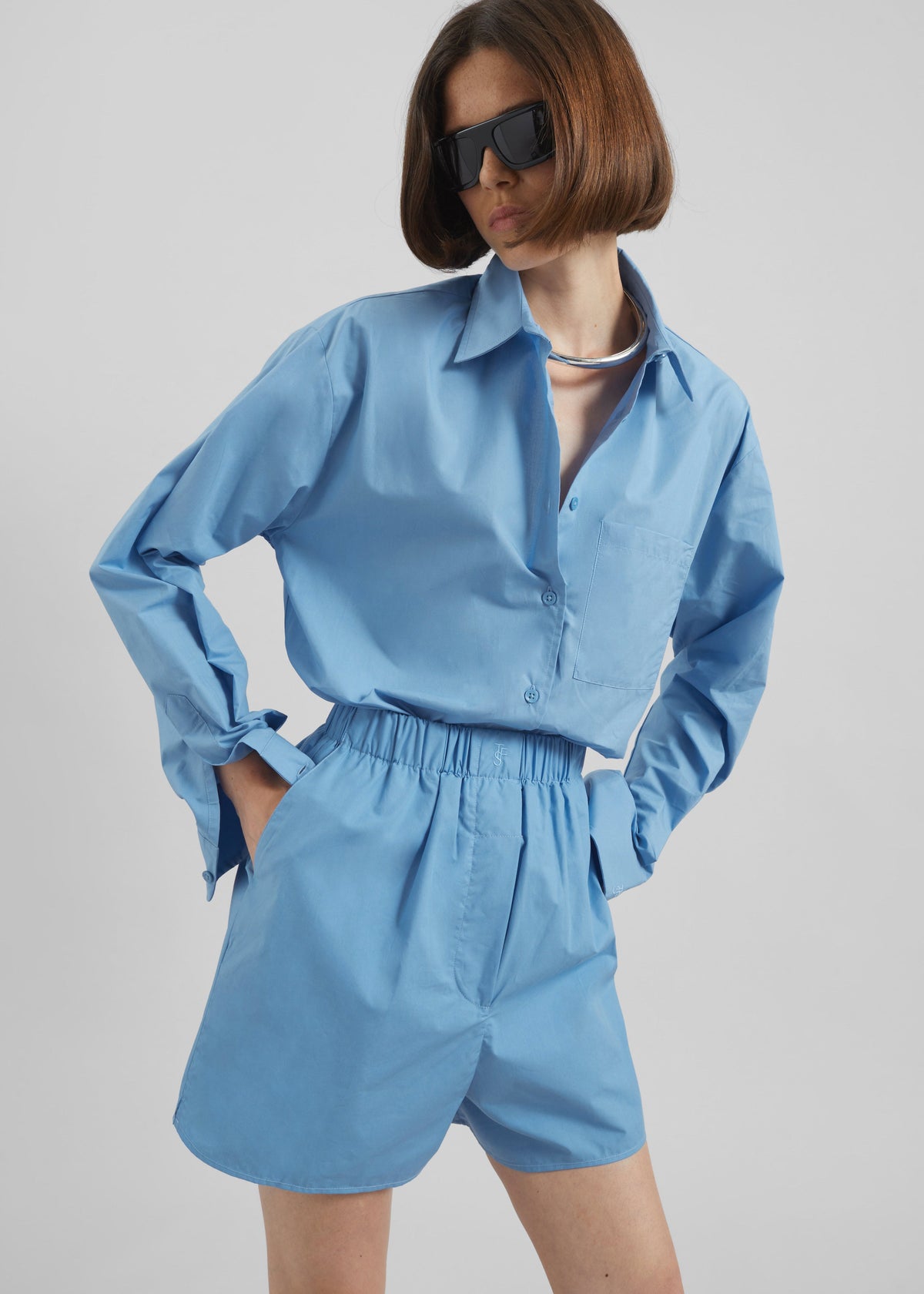 Lui Organic Cotton Shirt - Blue β view 8 of 14