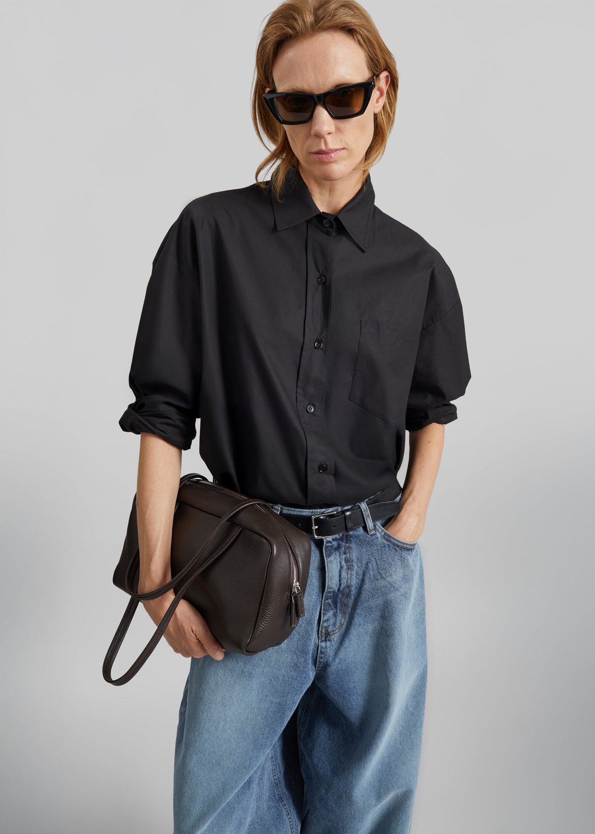 Lui Organic Cotton Shirt - Black β view 8 of 12