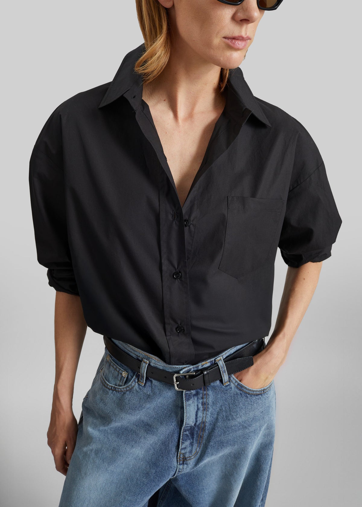 Lui Organic Cotton Shirt - Black β view 4 of 12