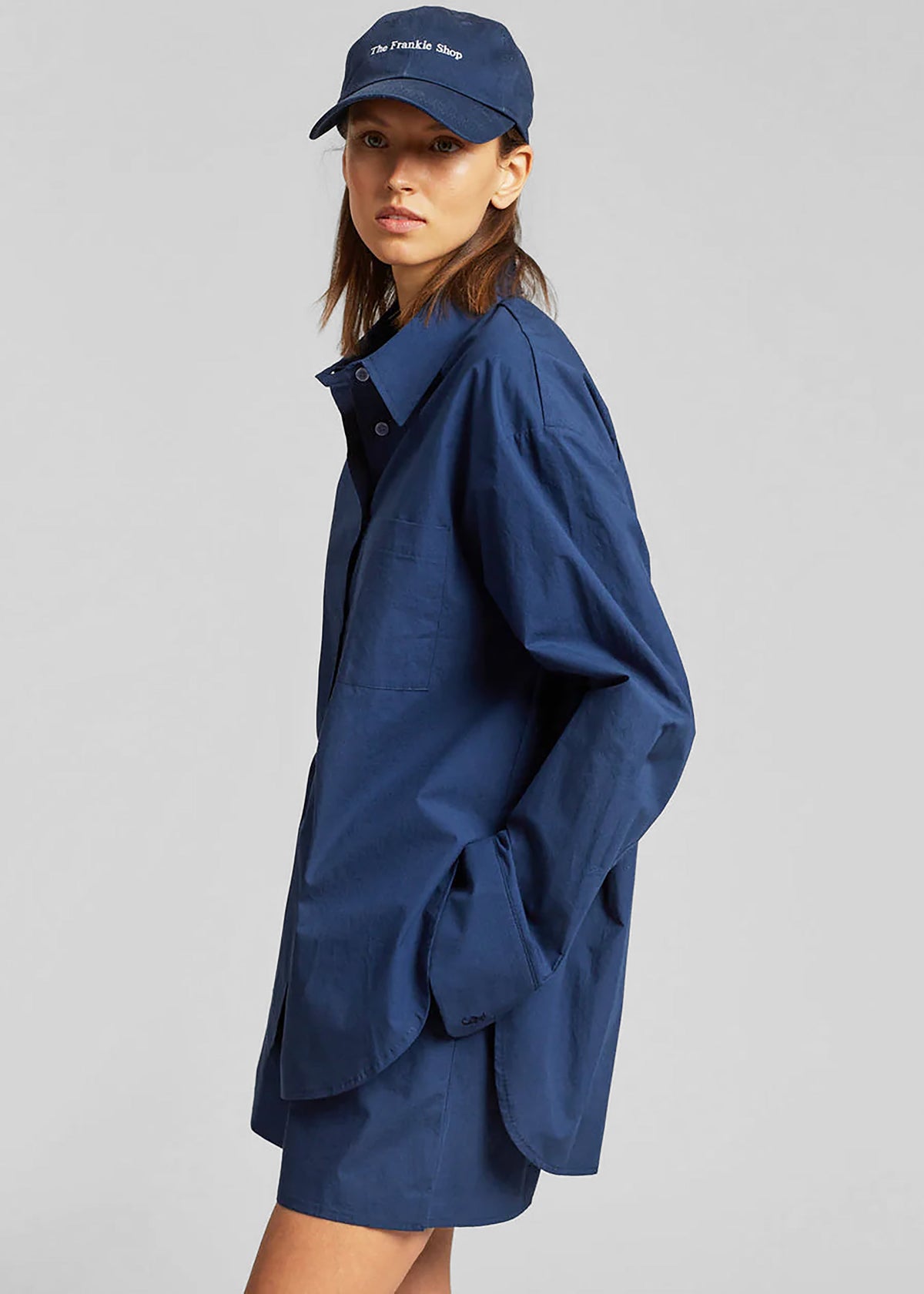 Lui Organic Cotton Shirt - Navy β view 2 of 11
