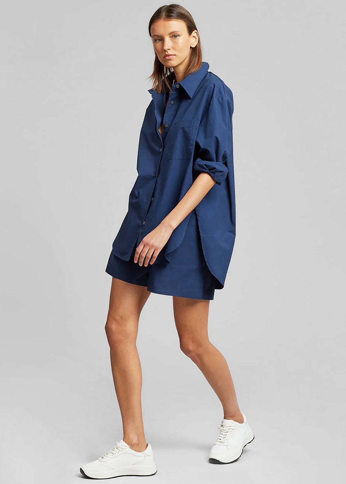 Lui Organic Cotton Shirt - Navy β view 6 of 11