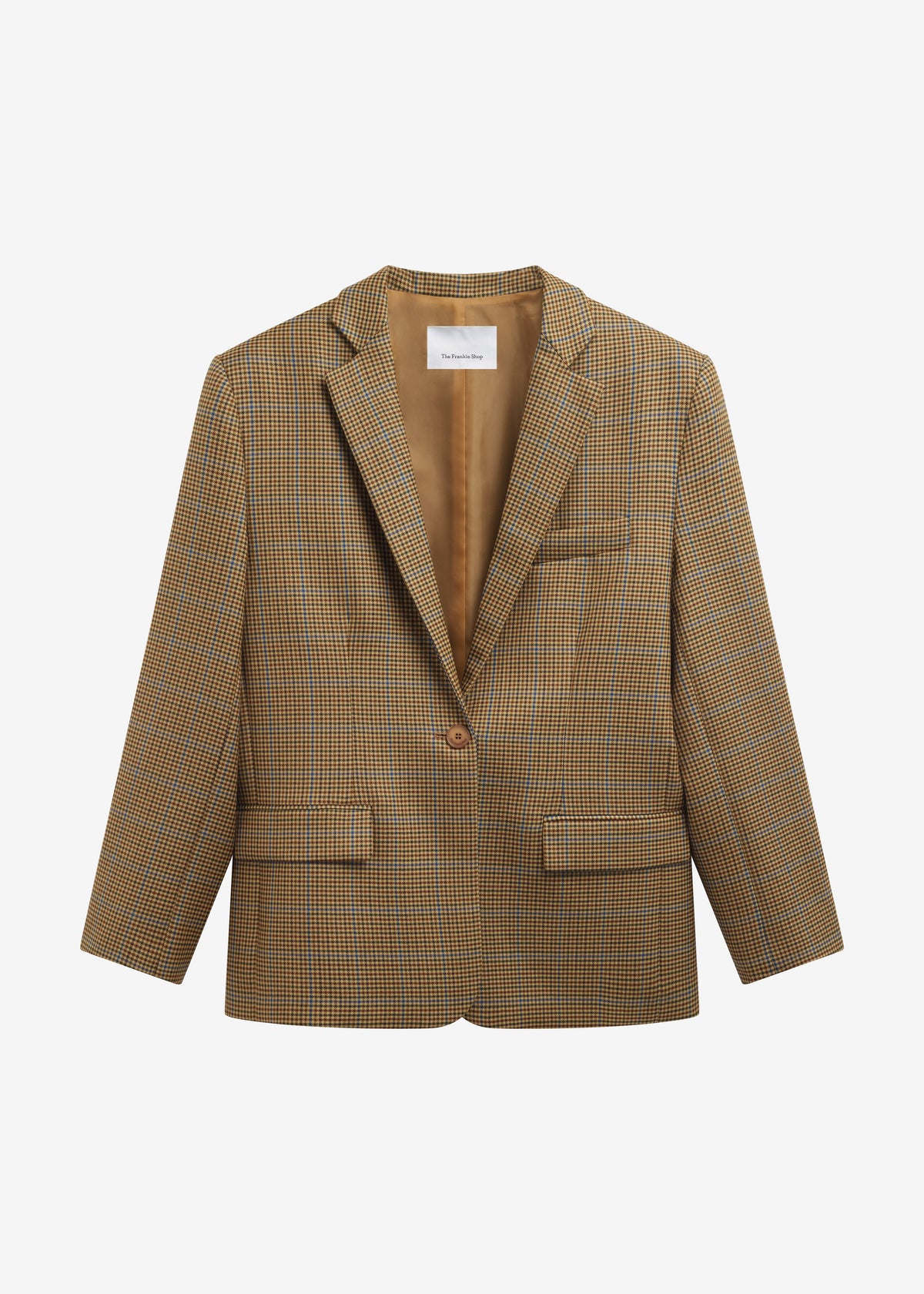 Lyra Oversized Houndstooth Blazer - Camel β view 8 of 8