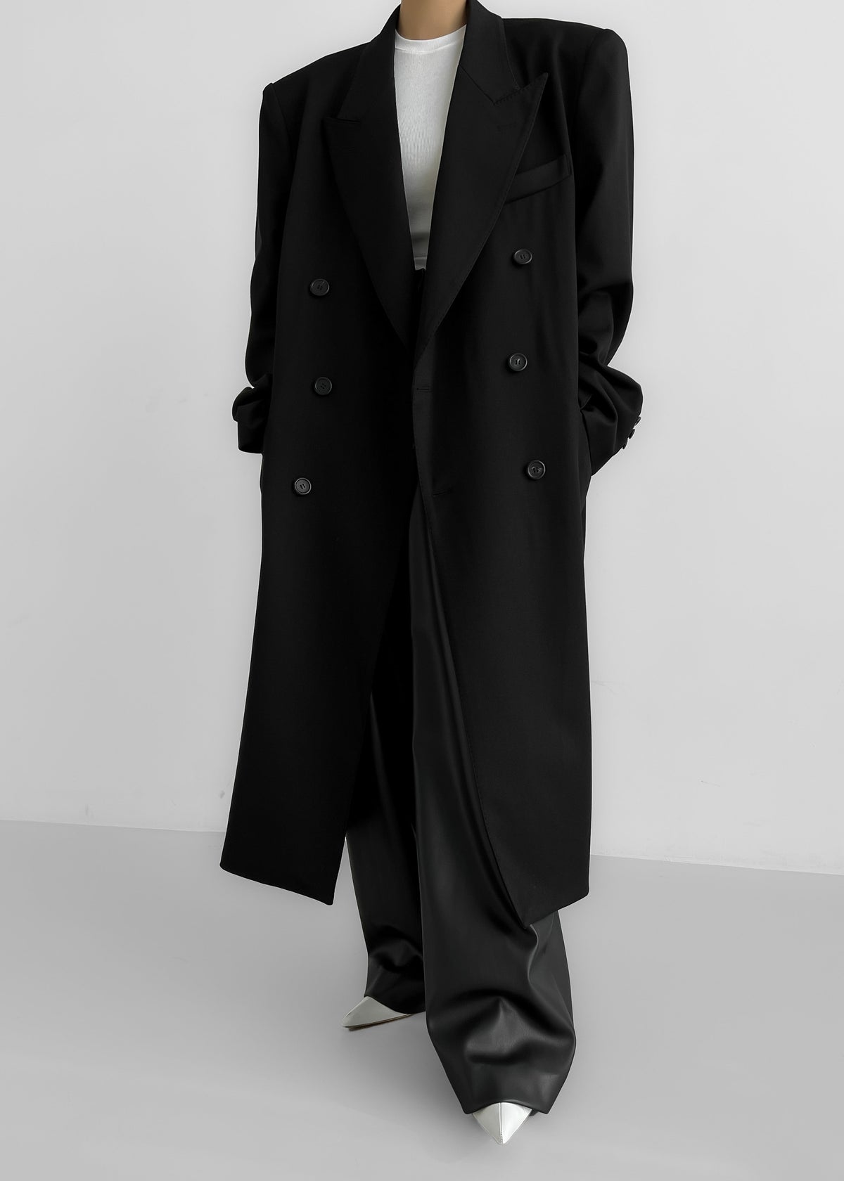 London Double Breasted Coat - Black β view 3 of 13