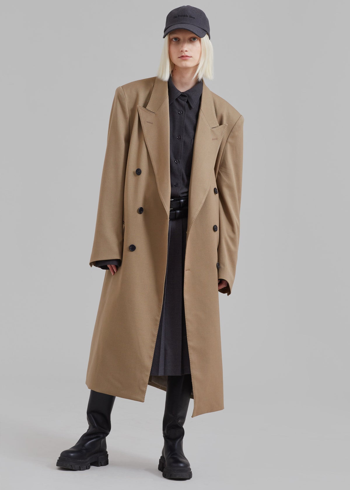 London Double Breasted Coat - Taupe β view 4 of 12