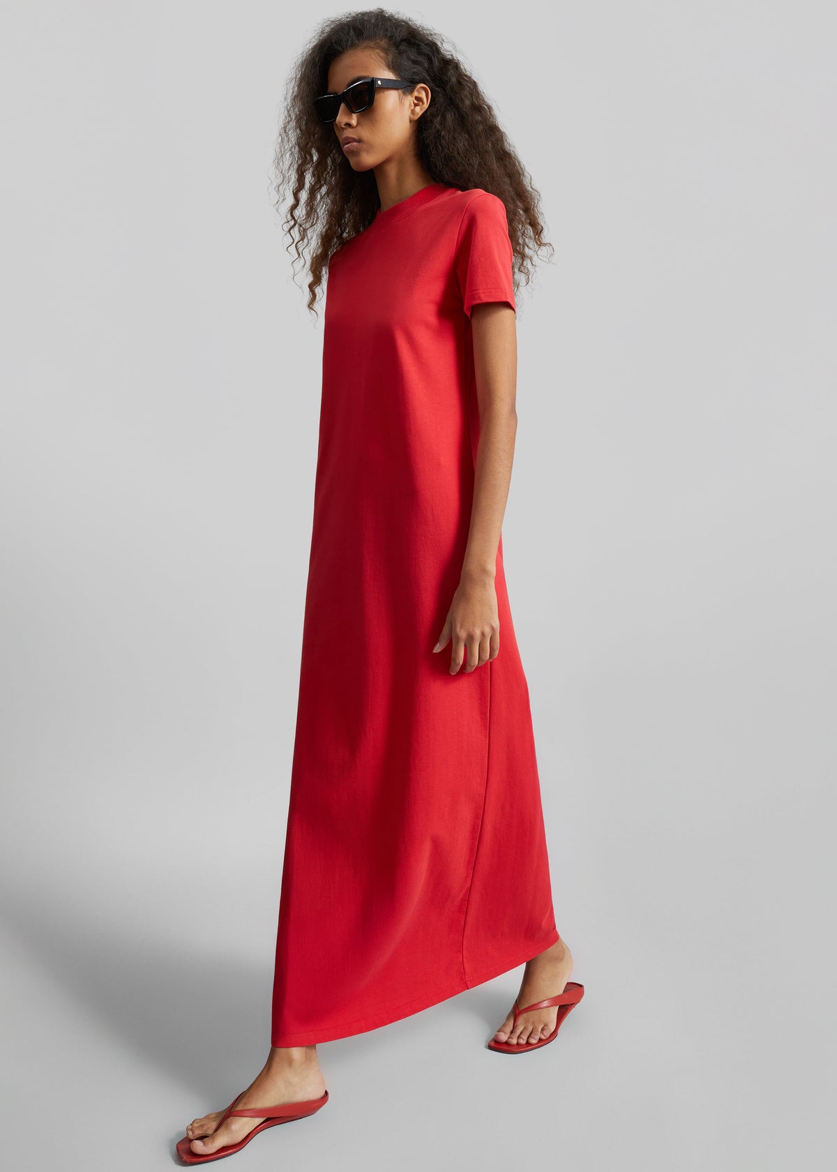 Malo T-Shirt Dress - Red β view 3 of 8