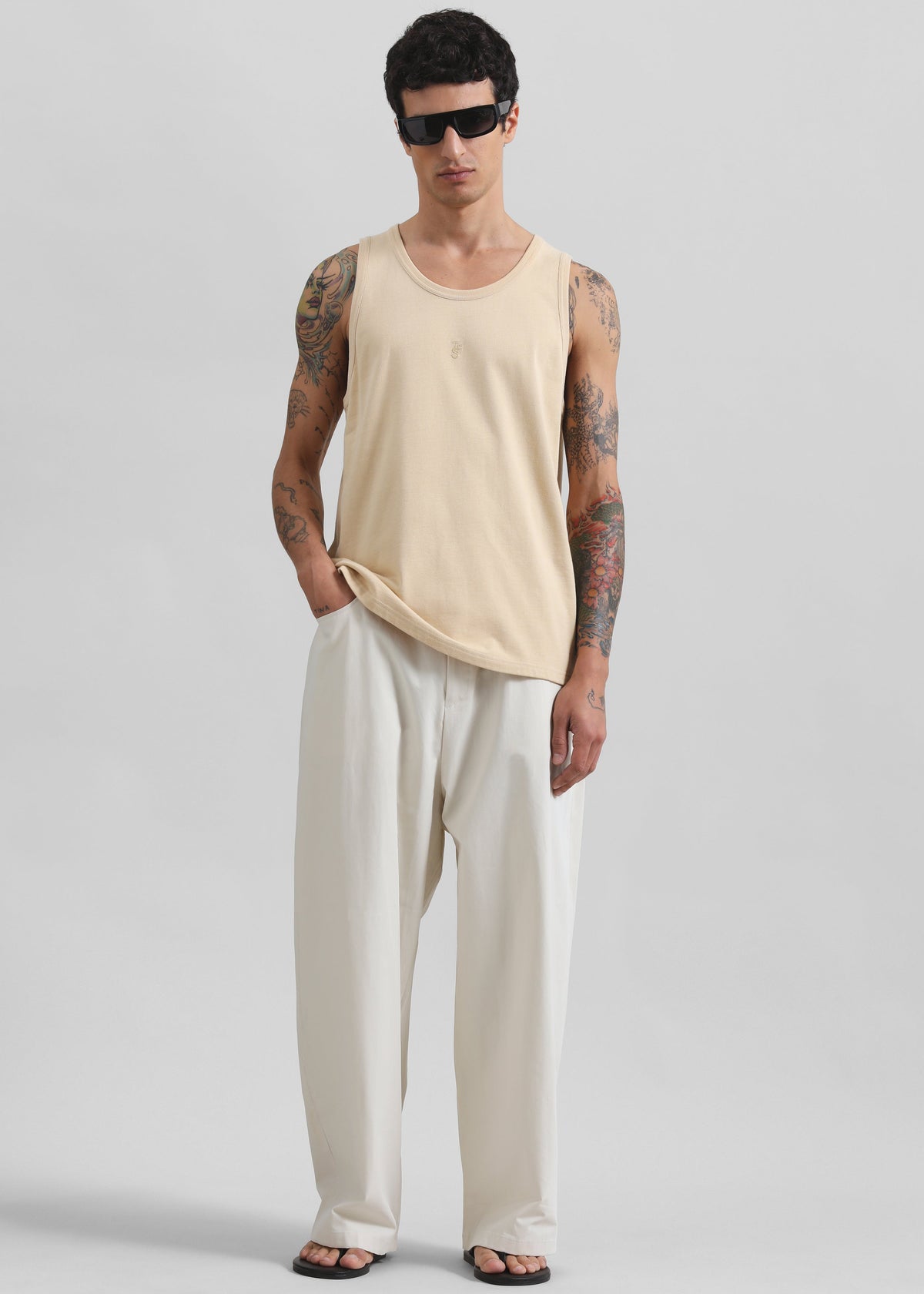 Malton Wide Trousers - Ecru β view 3 of 9
