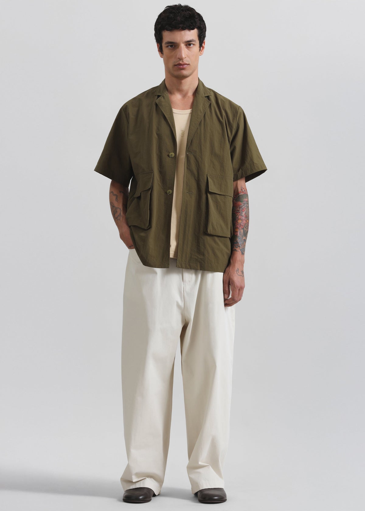 Malton Wide Trousers - Ecru β view 7 of 9
