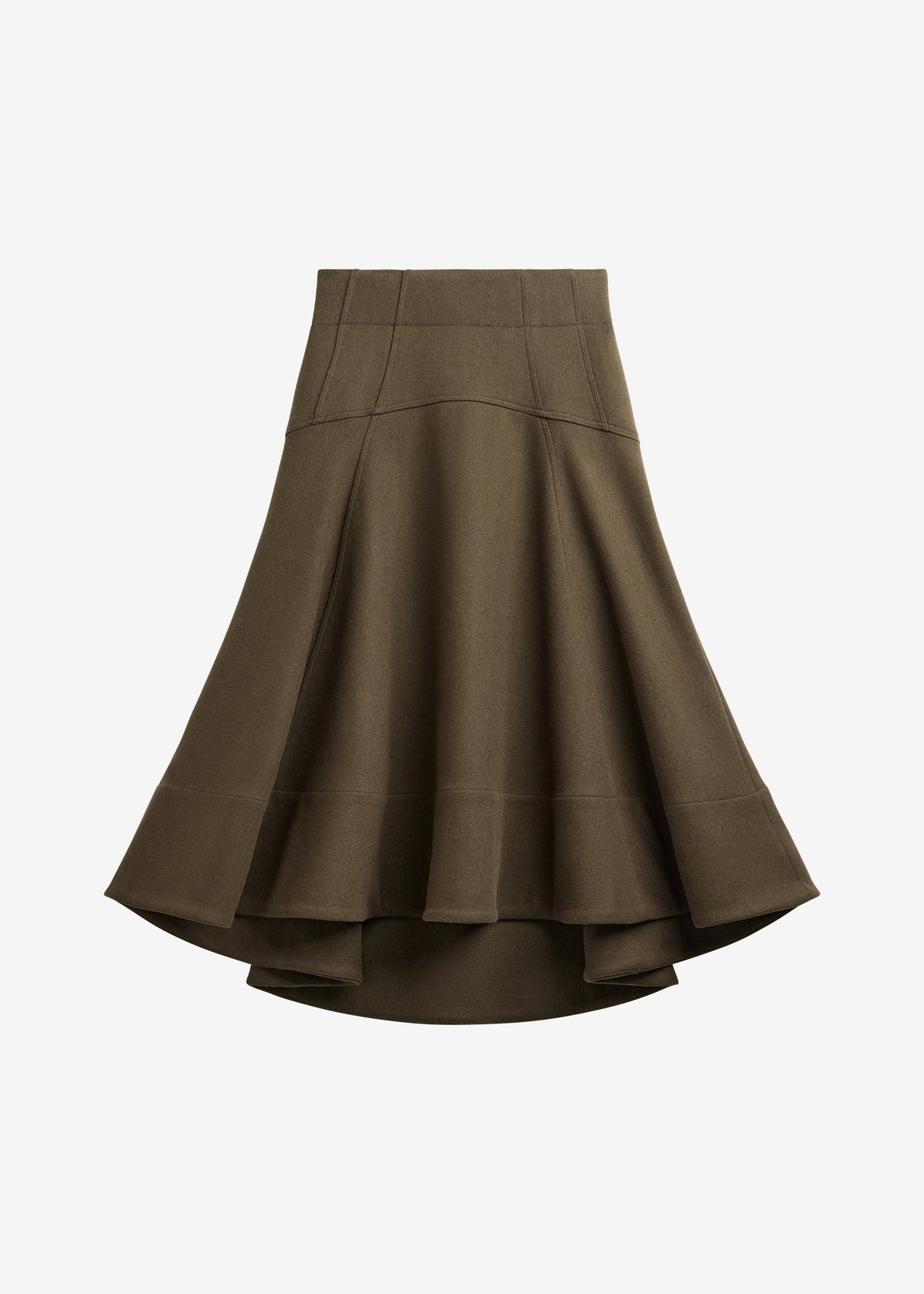 Manali Flared Midi Skirt - Olive Brown β view 11 of 11