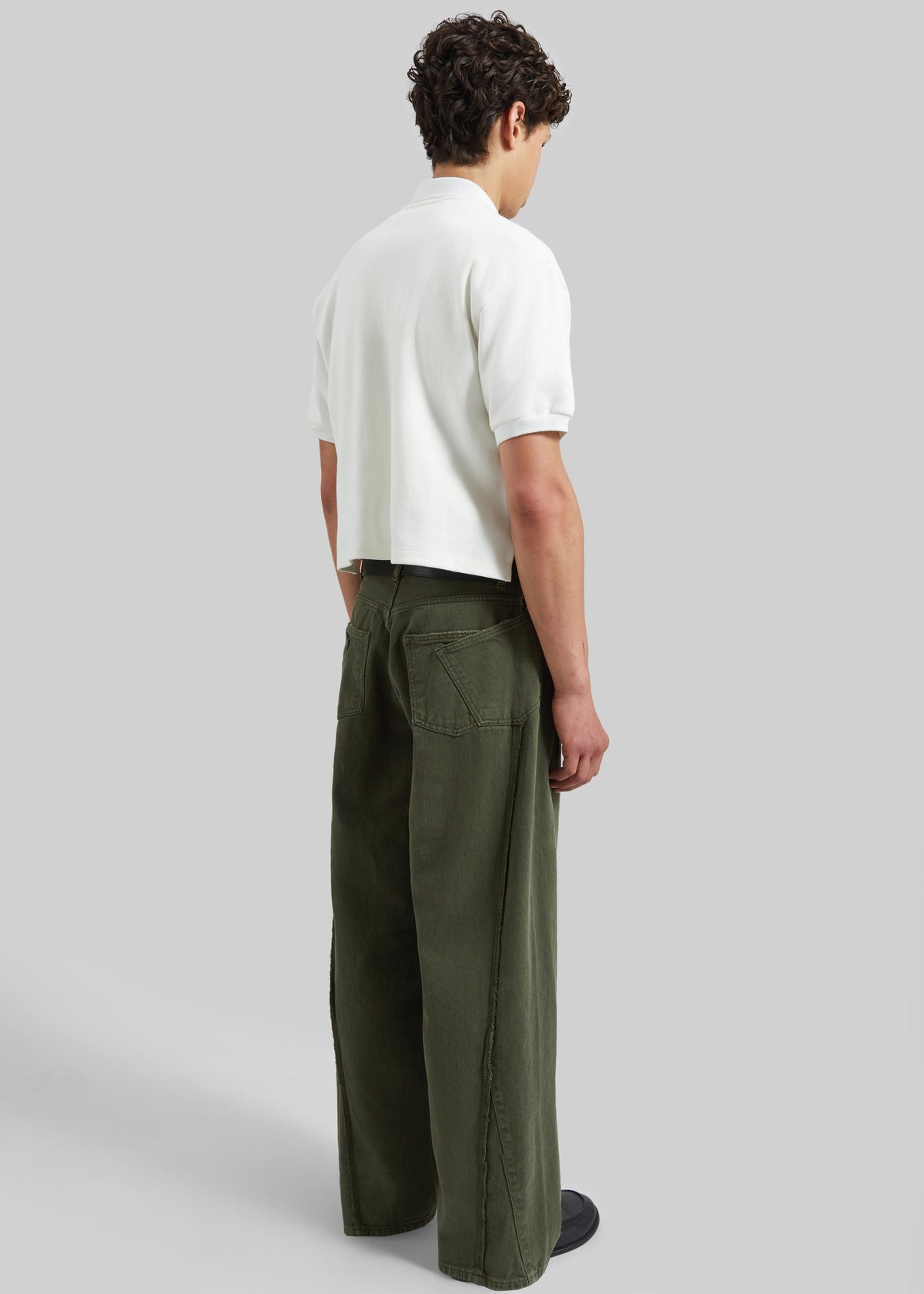 Mareil Barrel Leg Jeans - Olive β view 6 of 7