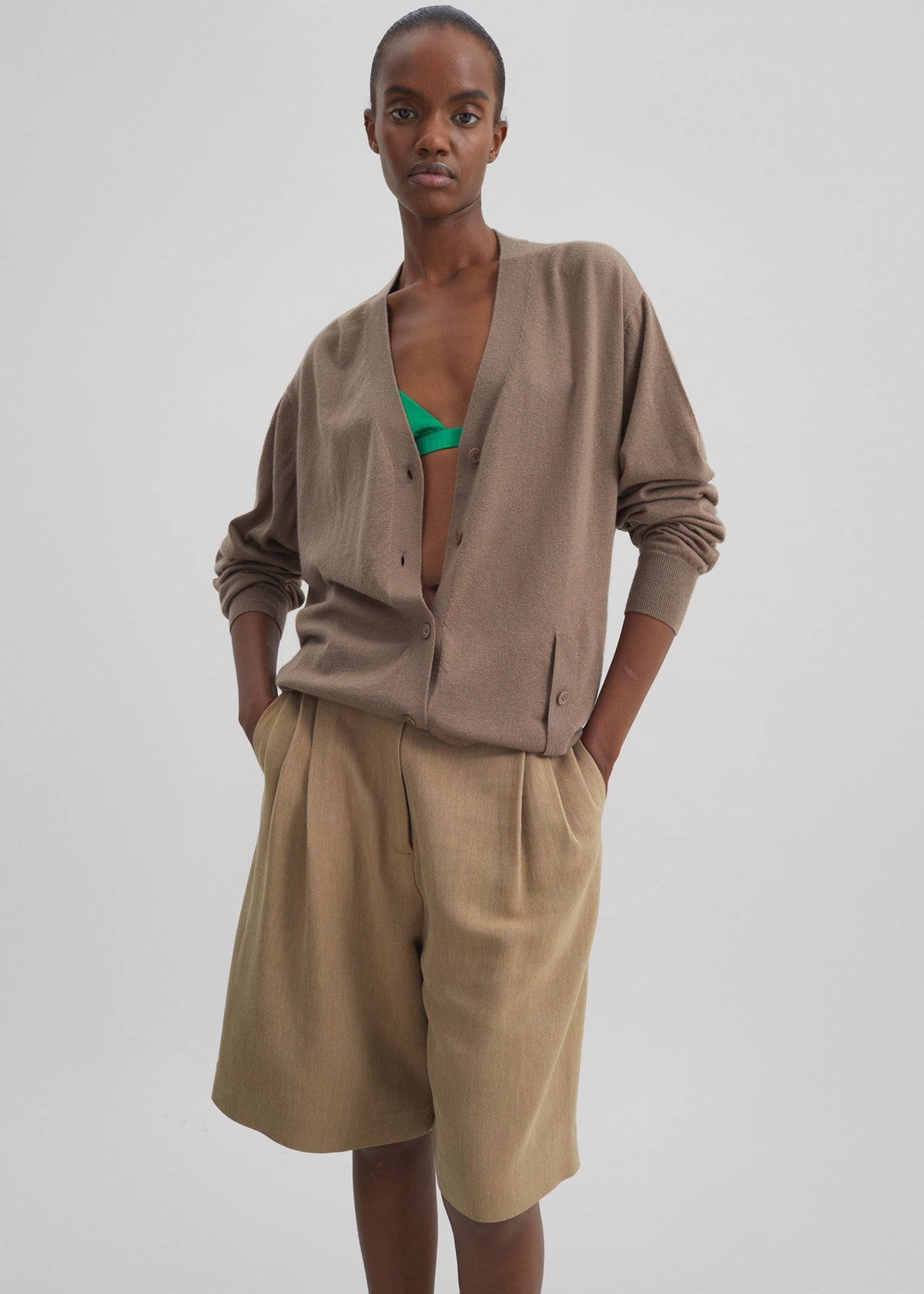 Marfa Linen Bermuda Shorts - Camel β view 5 of 7