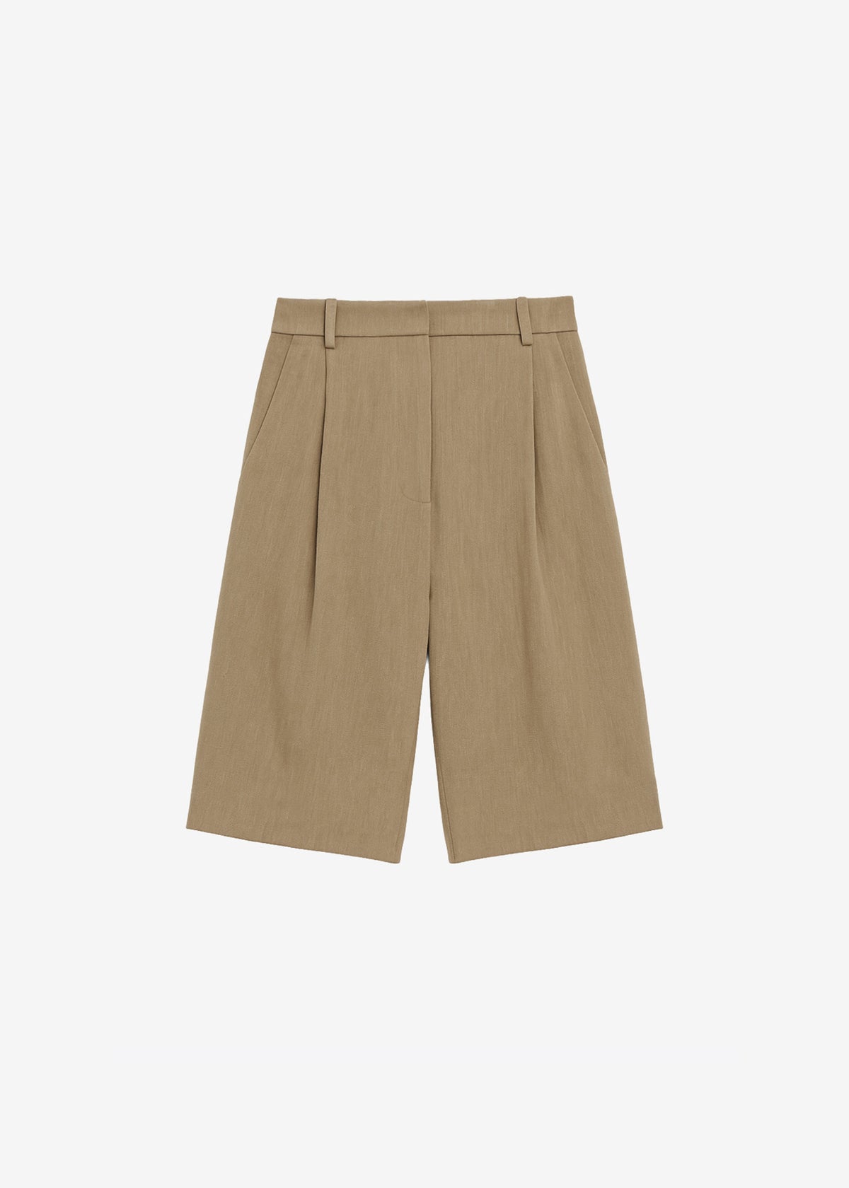 Marfa Linen Bermuda Shorts - Camel β view 7 of 7