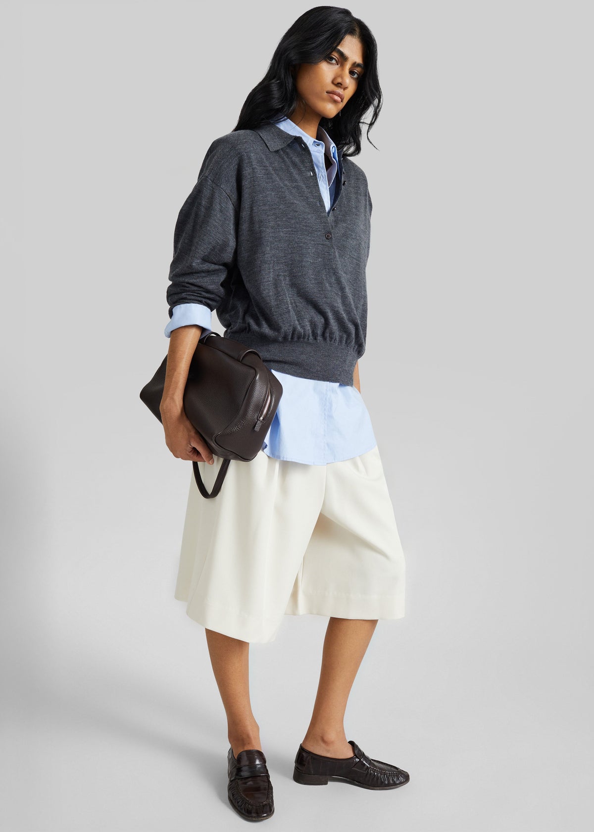 Martel Pleated Bermuda Shorts - Cream β view 5 of 8
