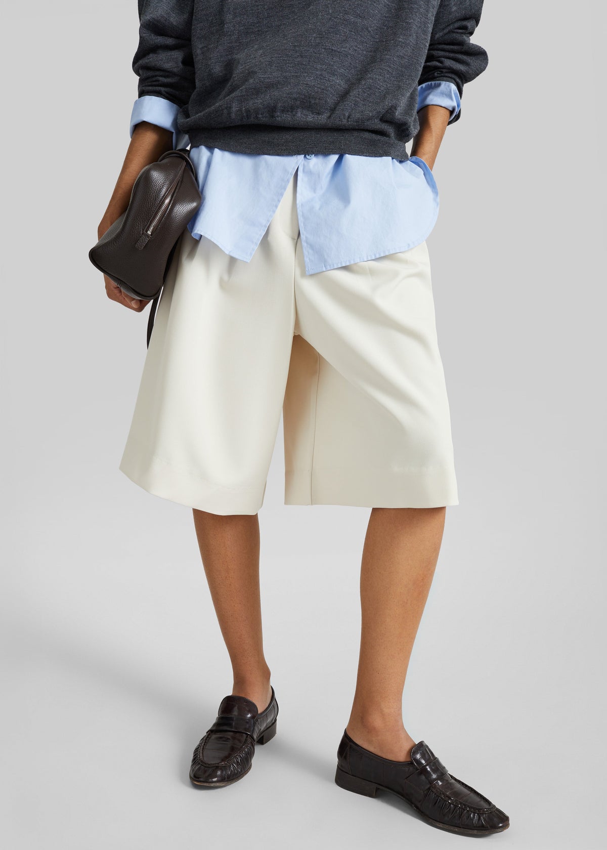 Martel Pleated Bermuda Shorts - Cream β view 6 of 8