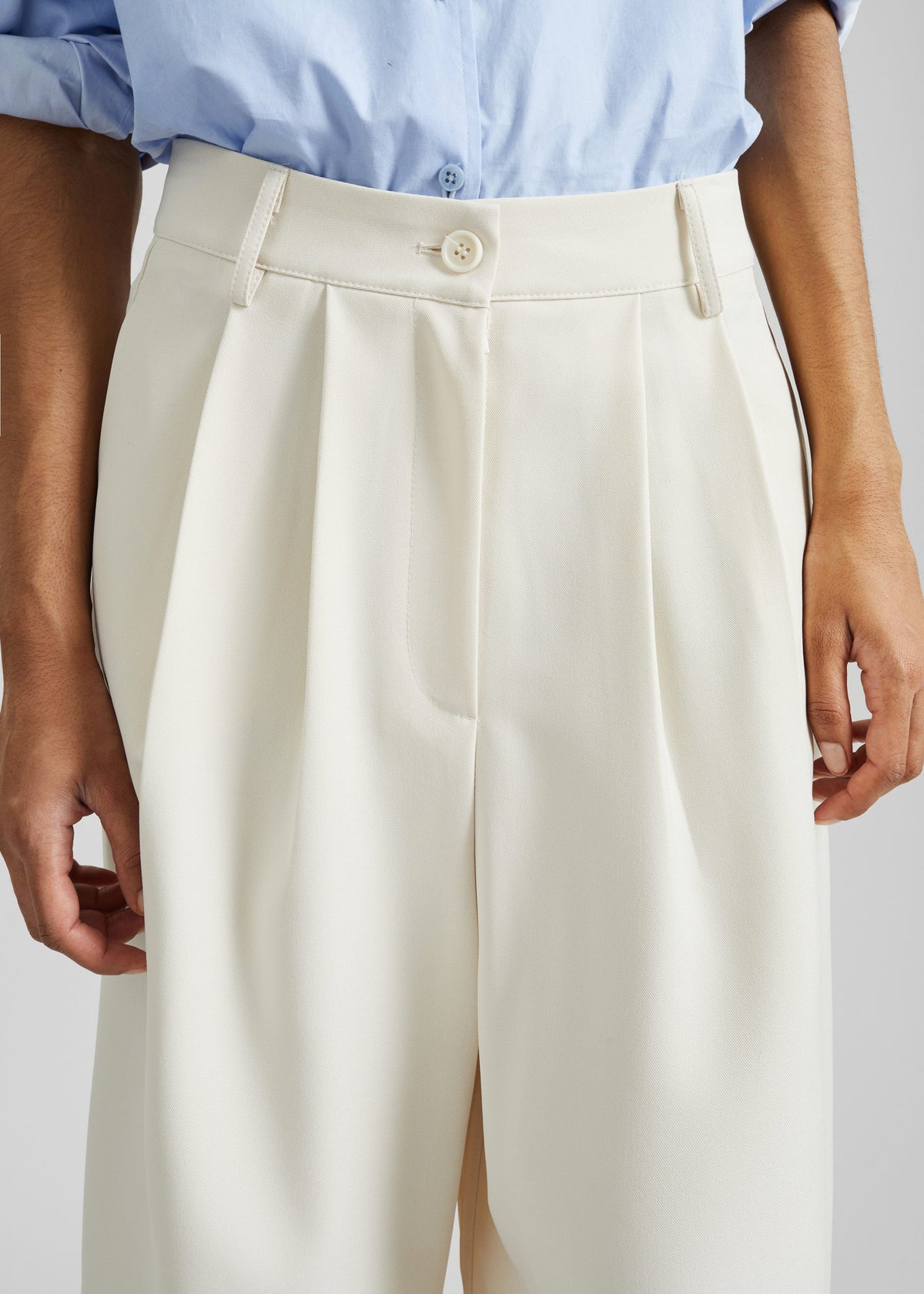 Martel Pleated Bermuda Shorts - Cream β view 4 of 8