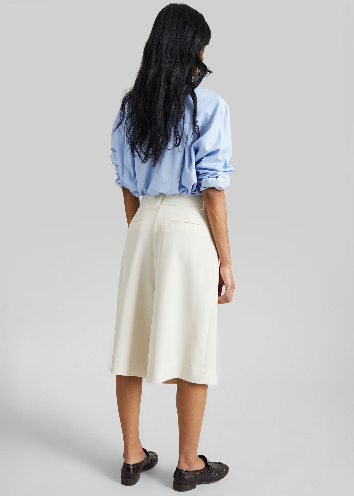 Martel Pleated Bermuda Shorts - Cream β view 7 of 8