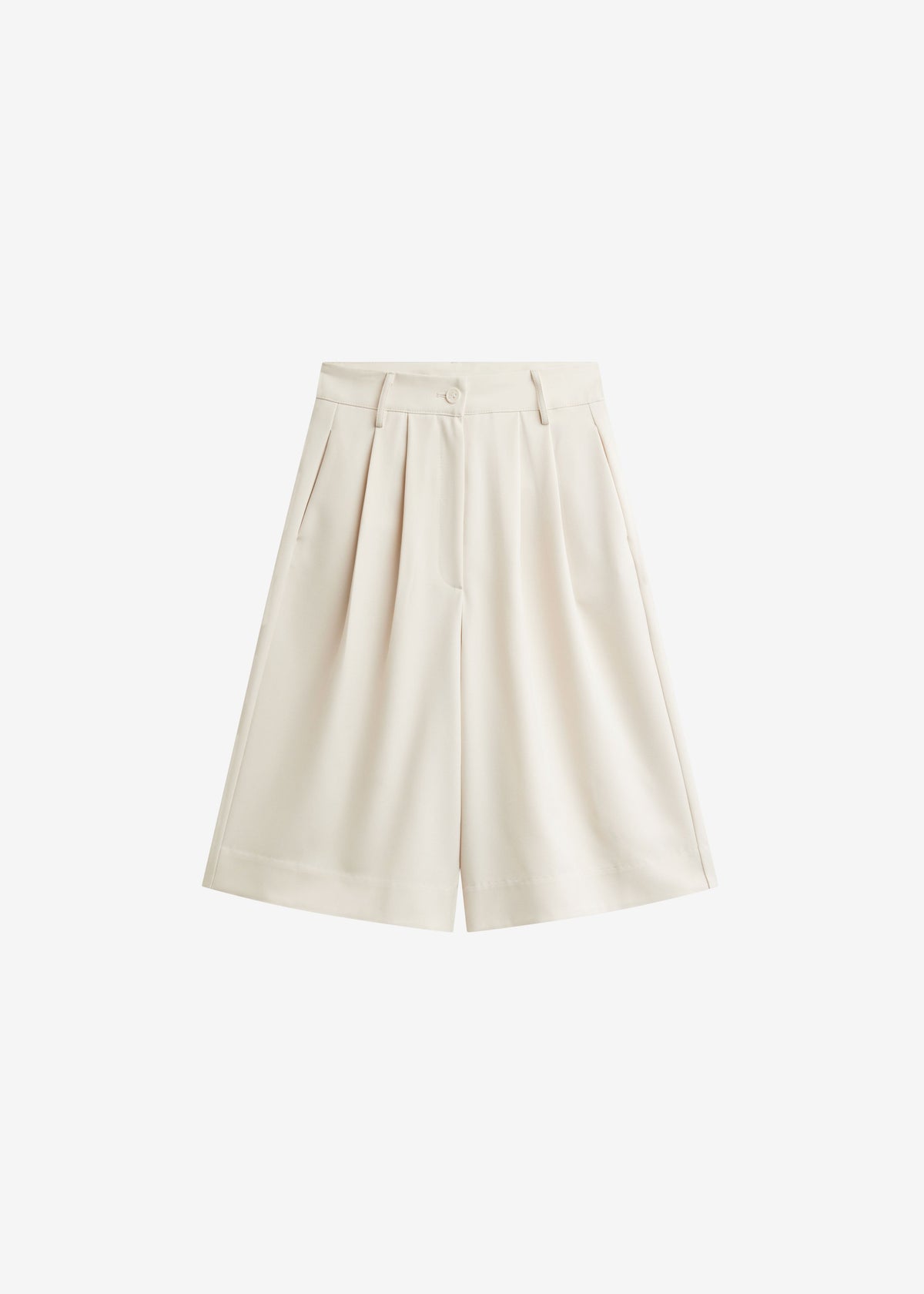 Martel Pleated Bermuda Shorts - Cream β view 8 of 8