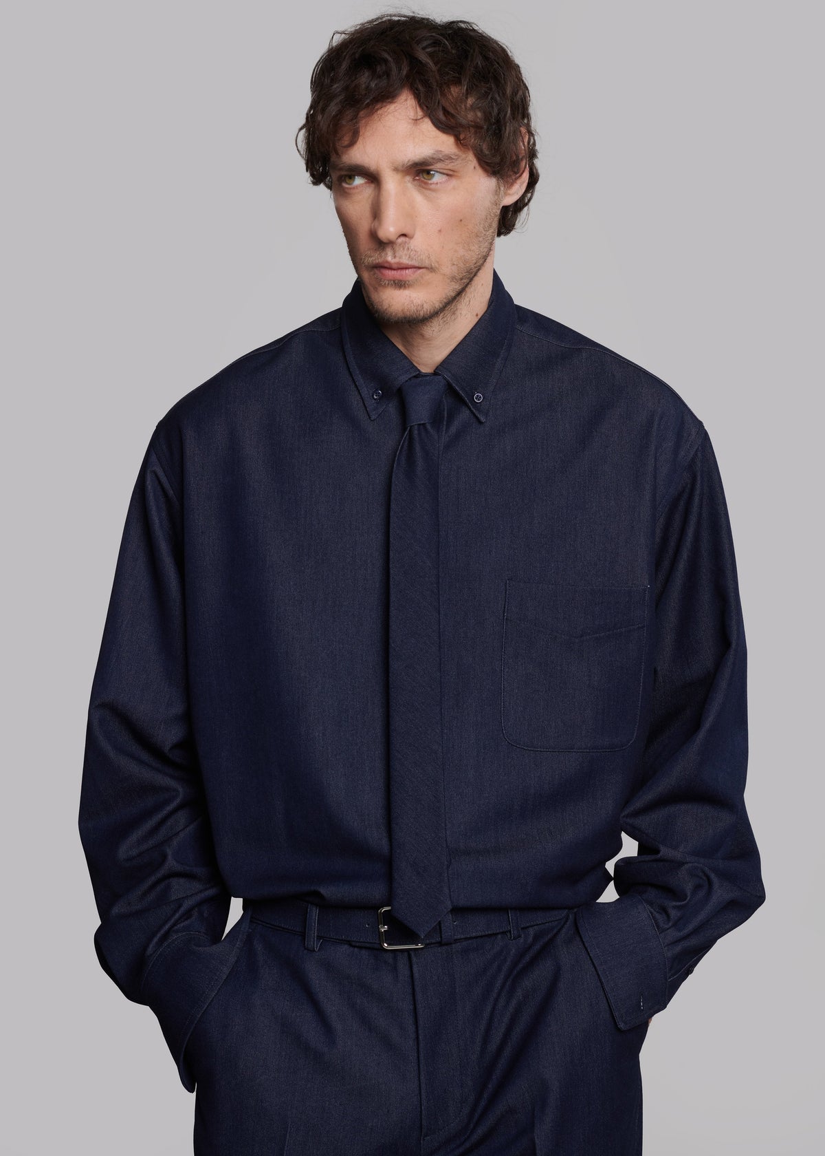 Mason Button Up Shirt - Indigo β view 5 of 10
