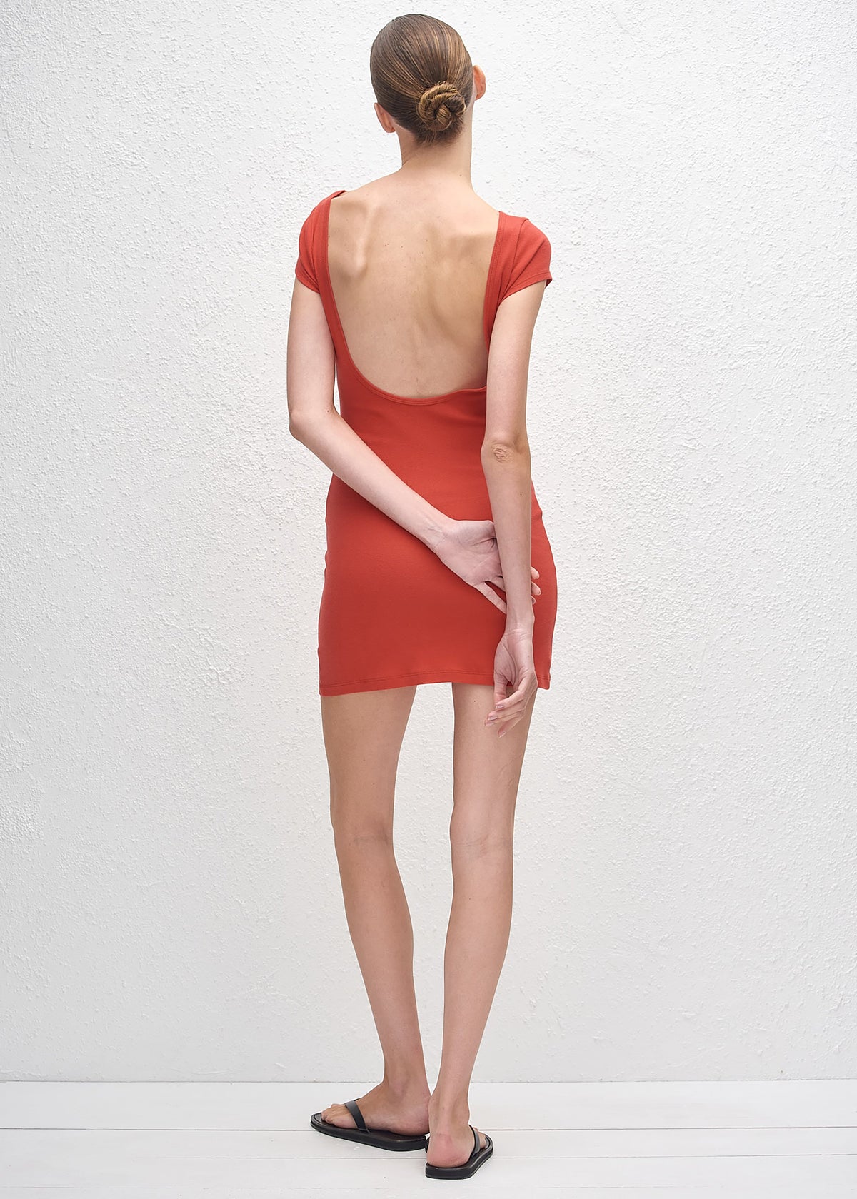 Matteau Low Back Mini Tee Dress - Tomato β view 1 of 4