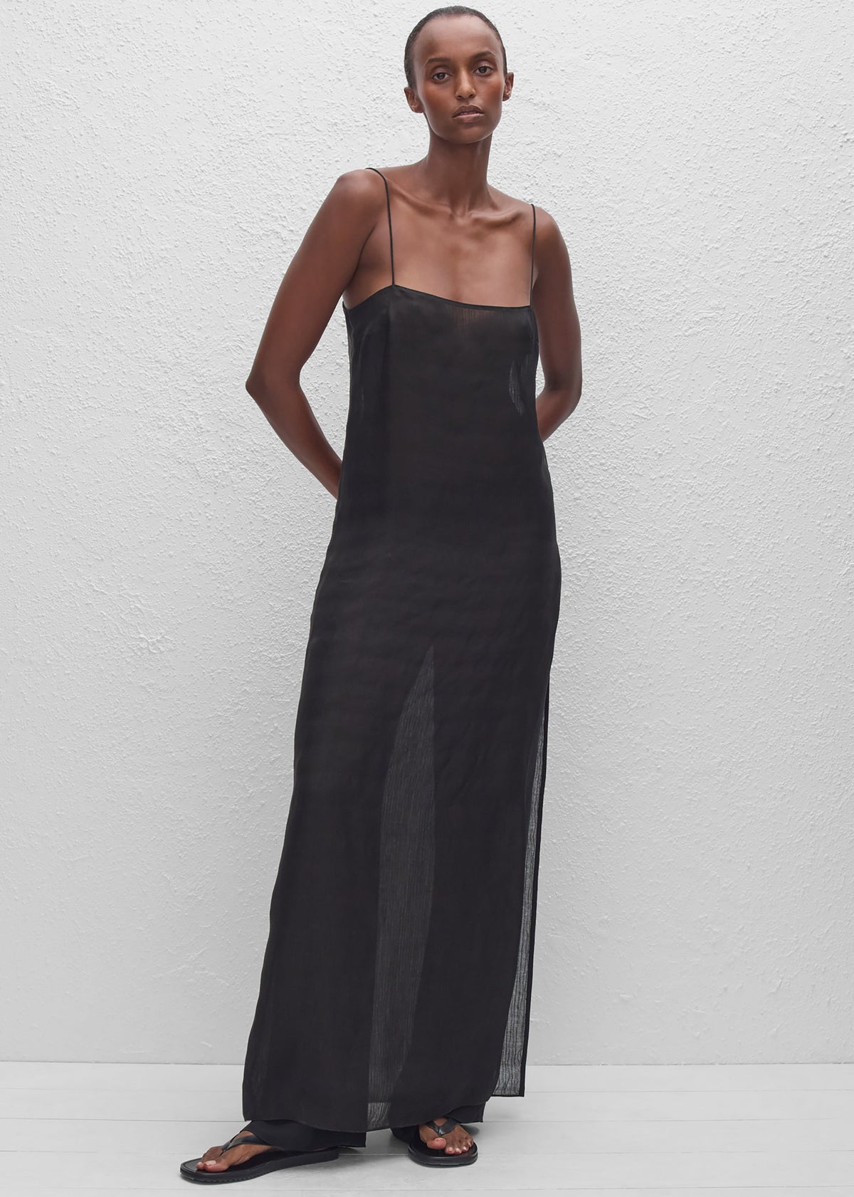 Matteau Sheer Cami Dress - Black β view 3 of 6