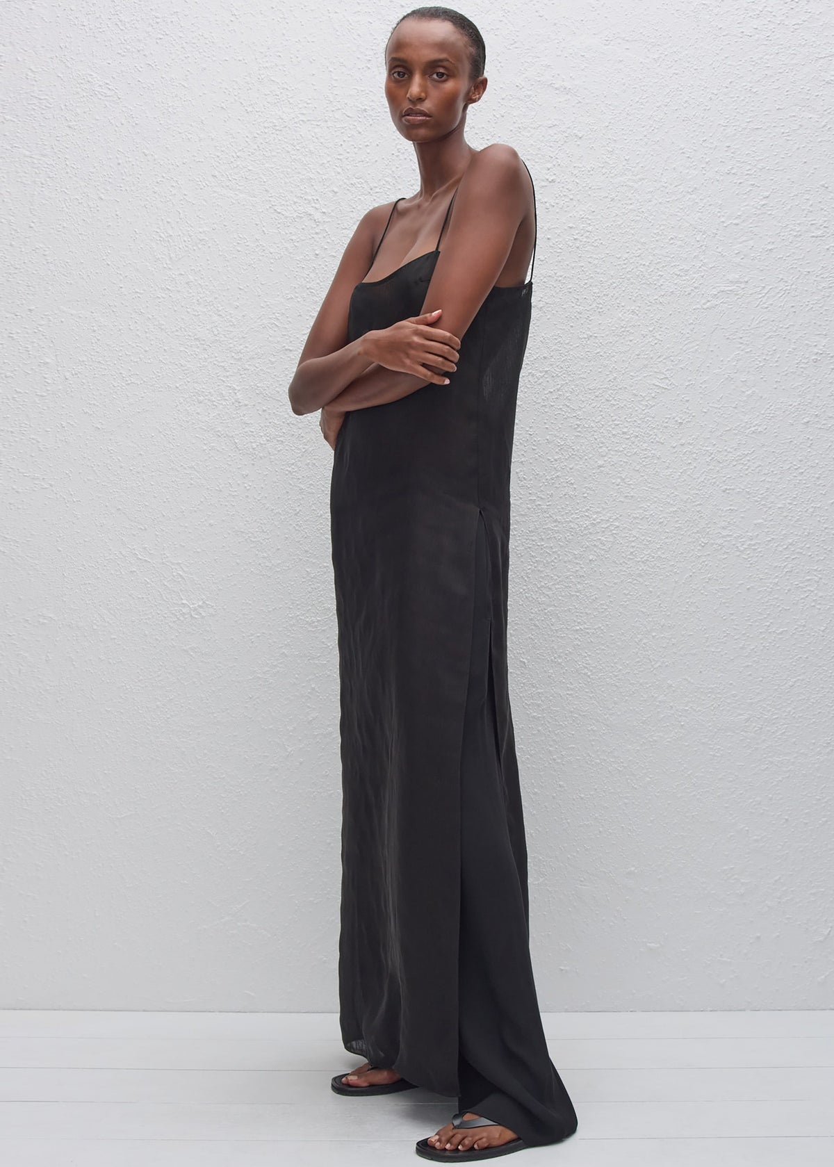 Matteau Sheer Cami Dress - Black β view 2 of 6