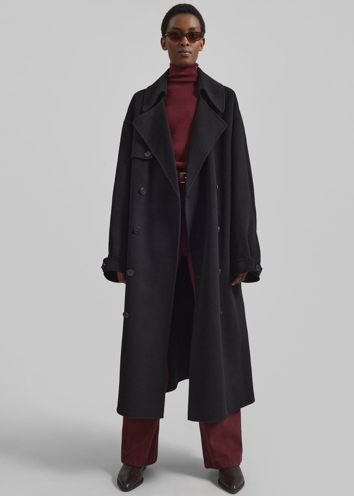 Mavis Long Coat - Black β view 3 of 8
