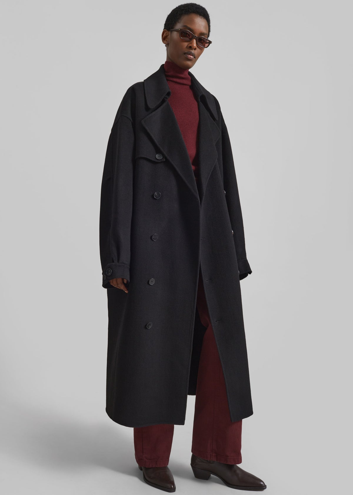 Mavis Long Coat - Black β view 4 of 8
