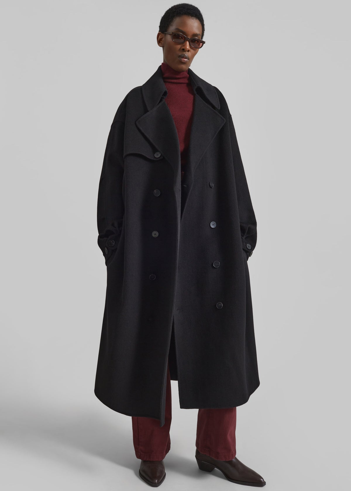 Mavis Long Coat - Black β view 1 of 8