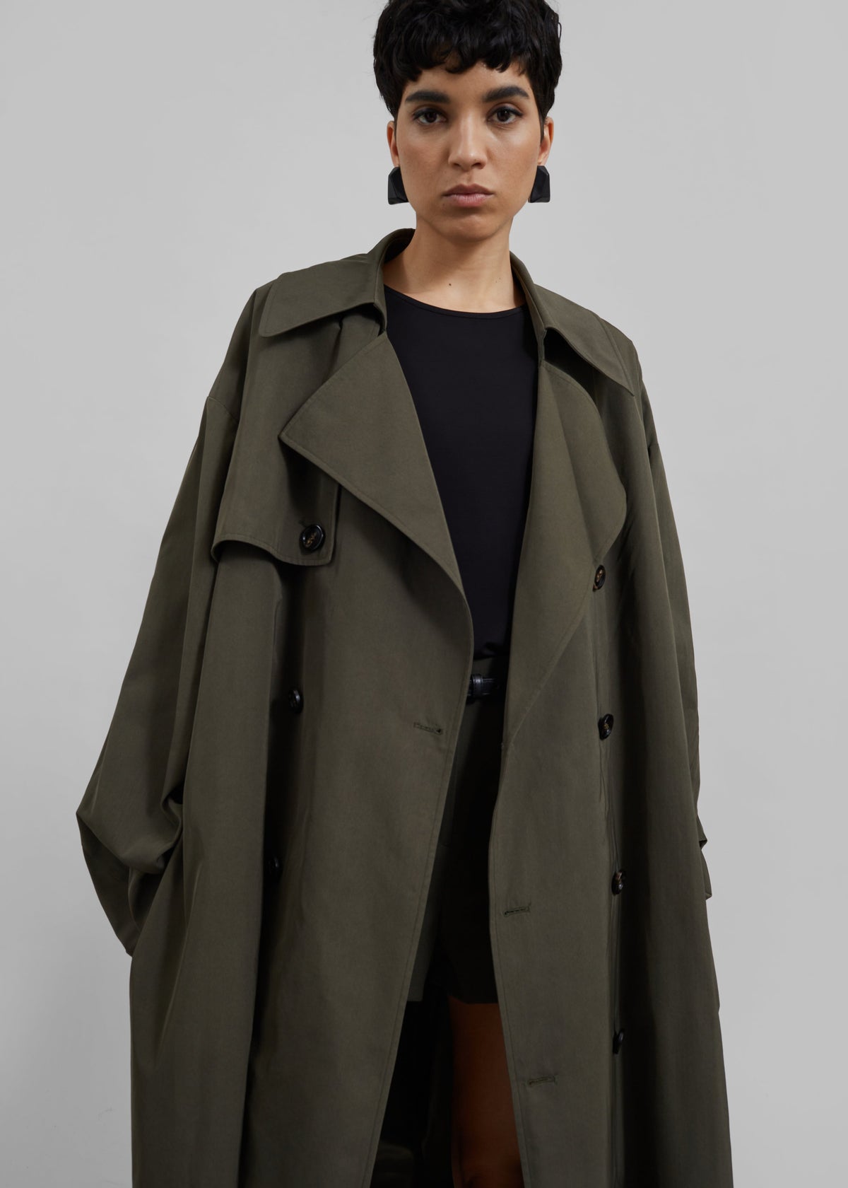 Mavis Oversized Trench - Khaki β view 7 of 10