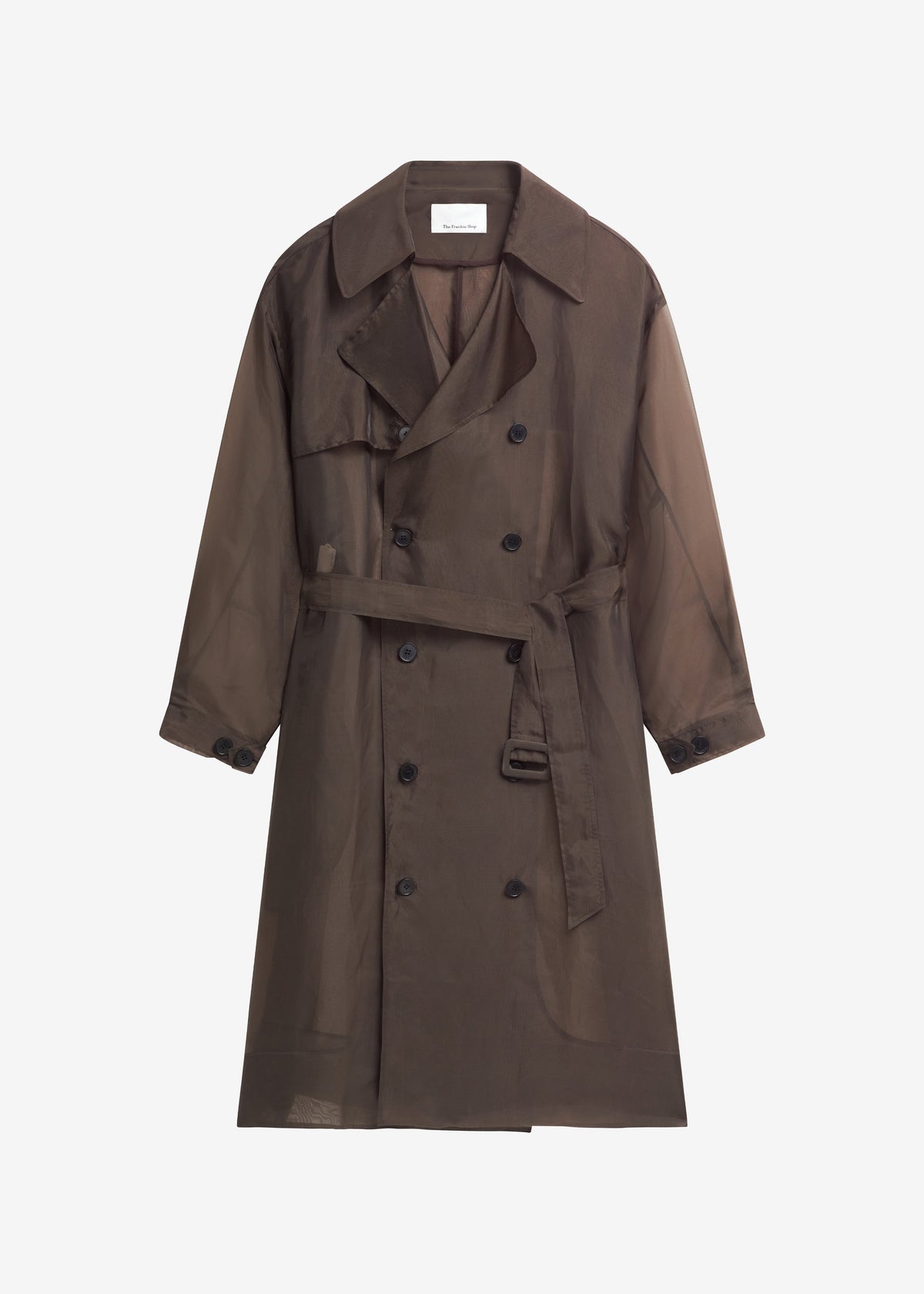 Mavis Oversized Sheer Trench - Brown β view 5 of 5