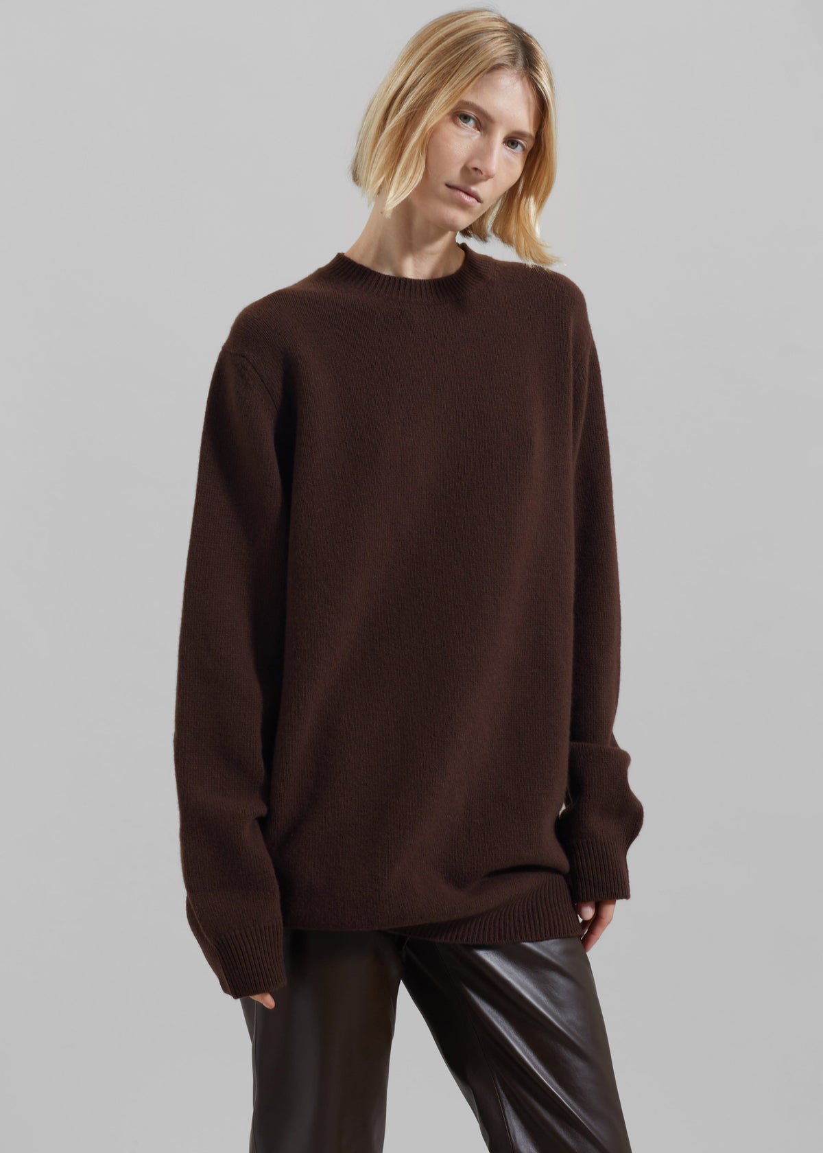Maxime Knit Sweater Dress - Brown β view 10 of 12