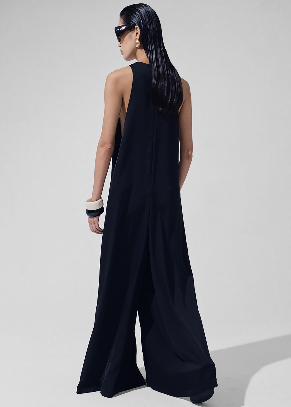 Mayan Wide Leg Jumpsuit - Black β view 5 of 6