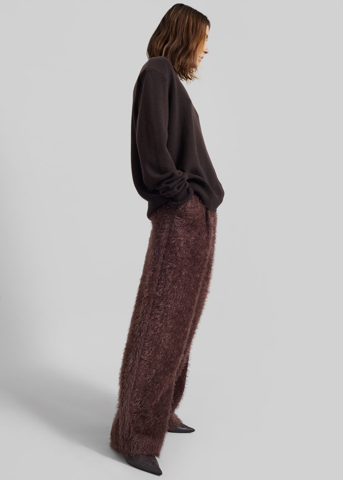 Melker Furry Pants - Mauve Brown β view 10 of 12