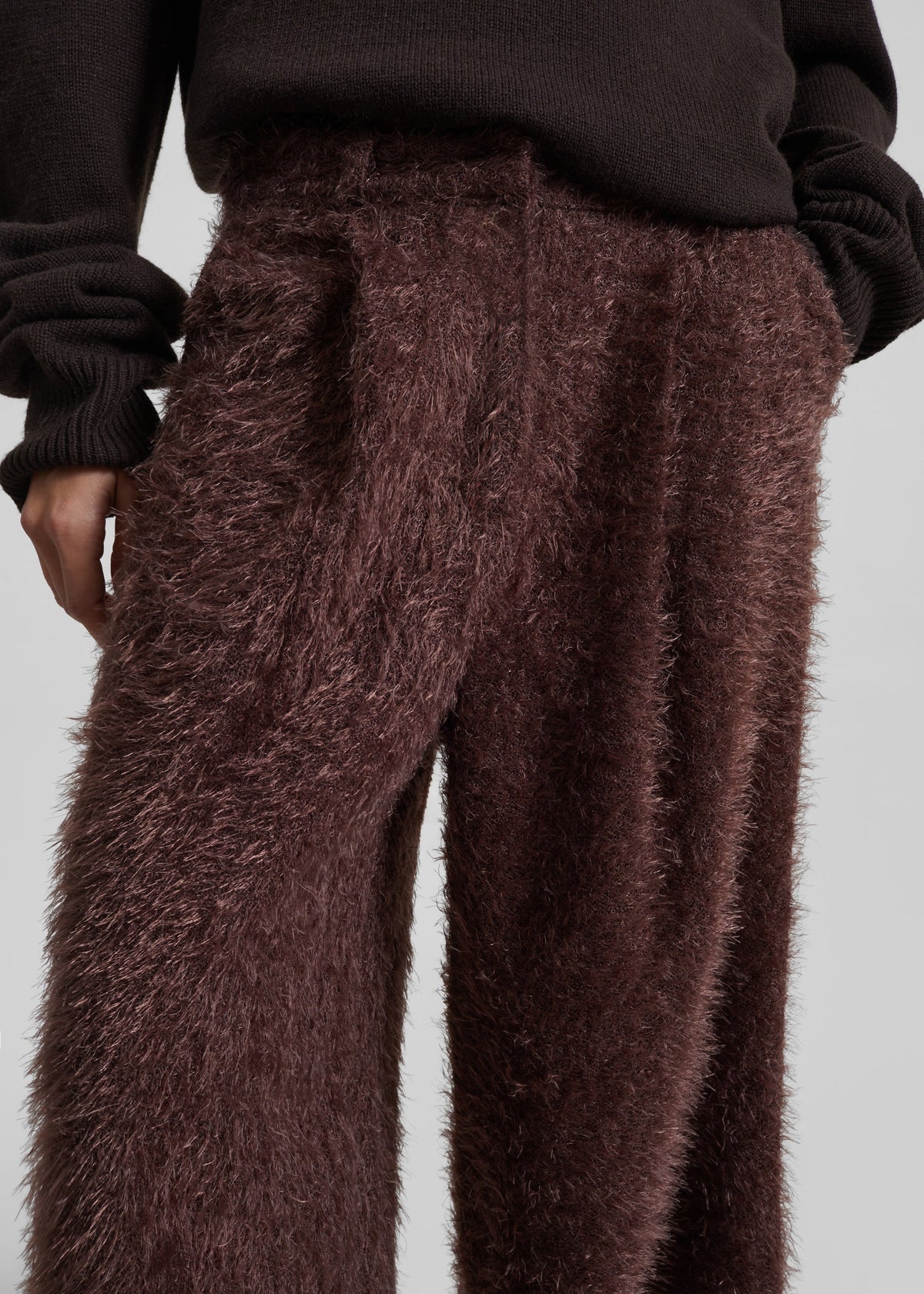 Melker Furry Pants - Mauve Brown β view 5 of 12