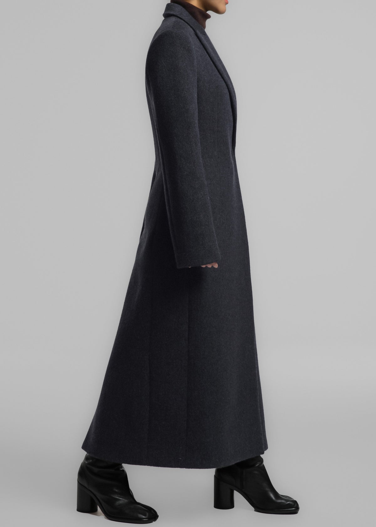 Melva Long Coat - Charcoal β view 7 of 11