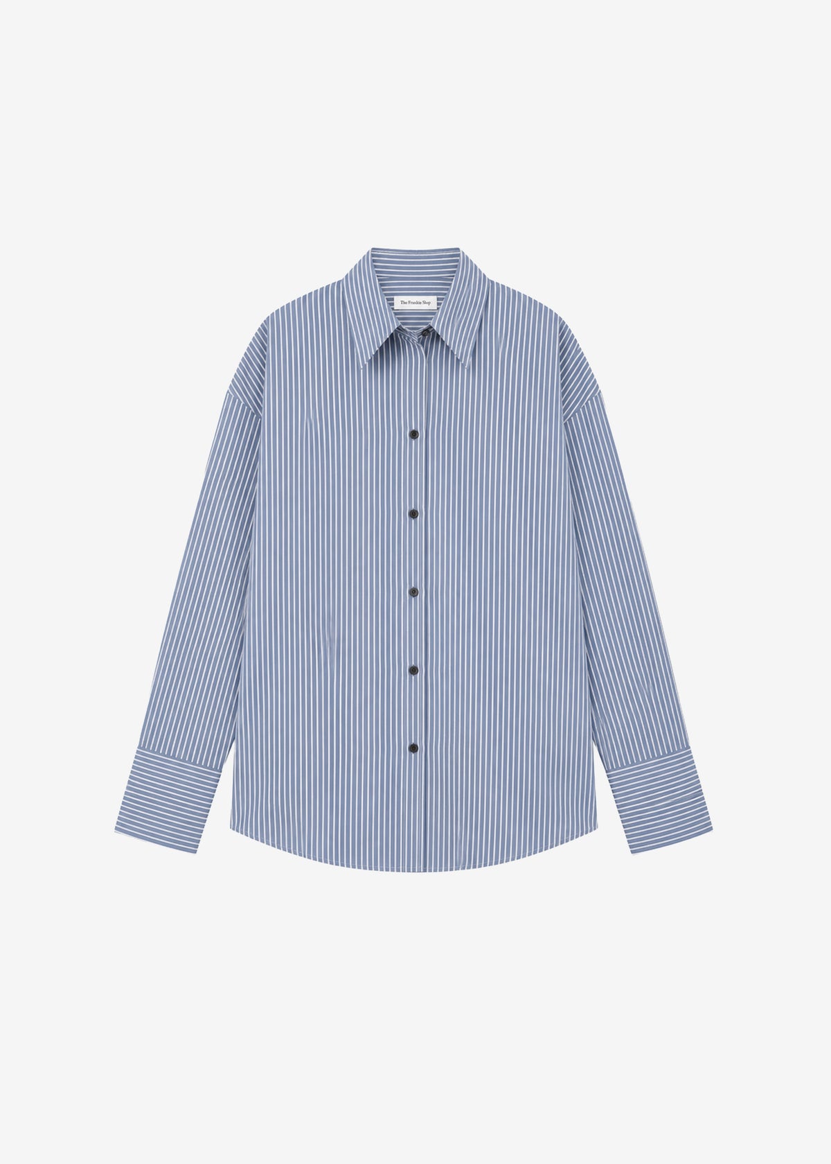 Menton Oversized Shirt - Navy/White Stripe β view 10 of 10