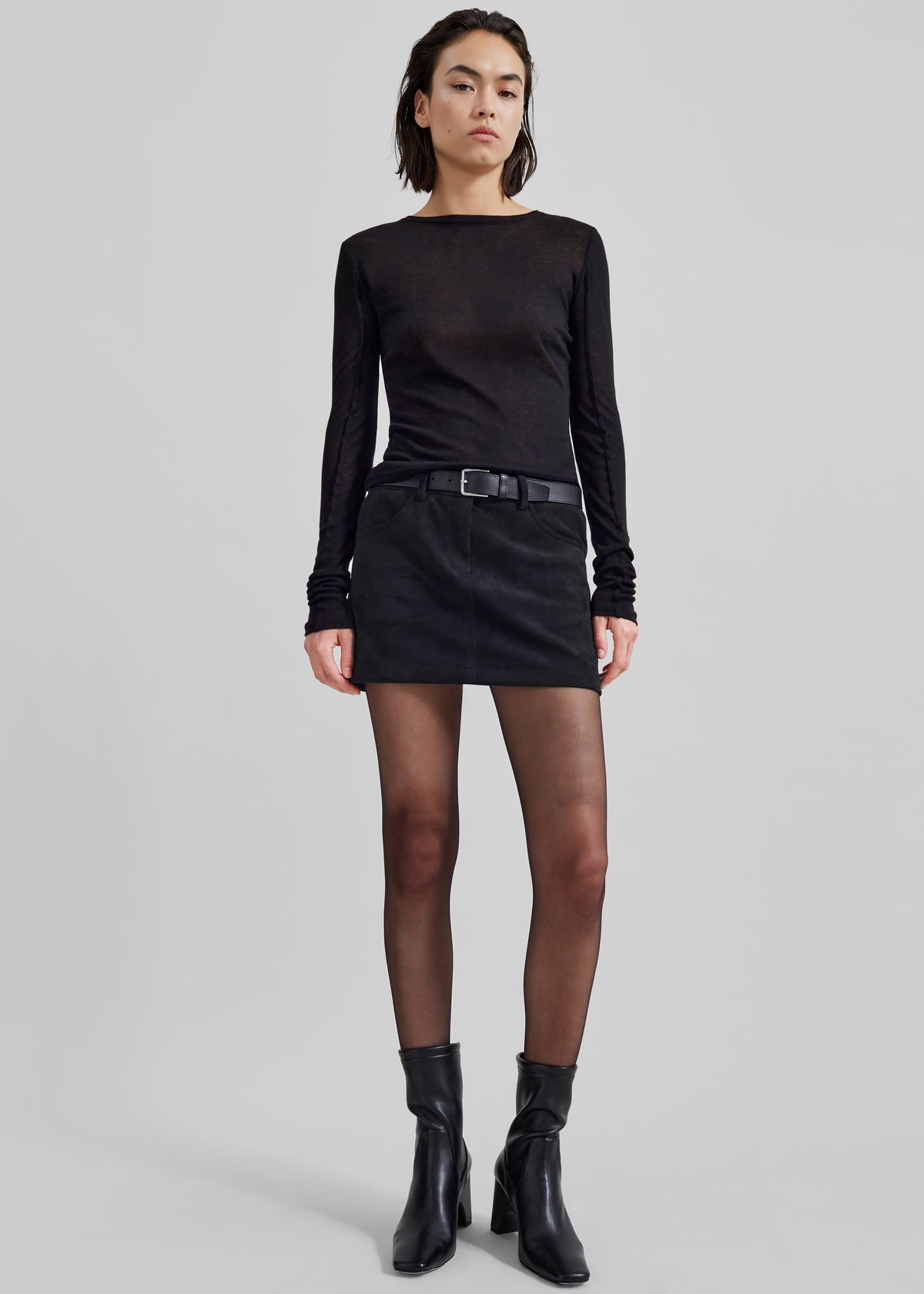 Mesa Sheer Long Sleeve Tee - Black β view 6 of 11