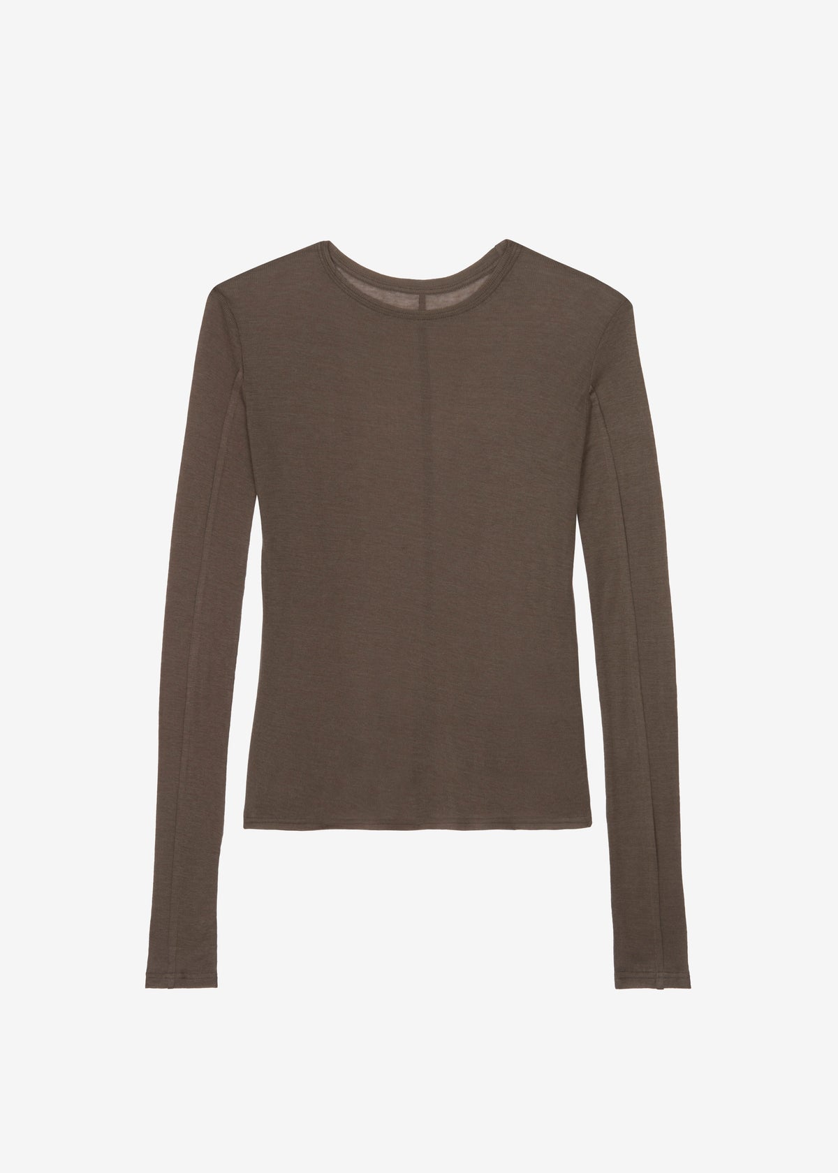 Mesa Sheer Long Sleeve Tee - Brown β view 7 of 7