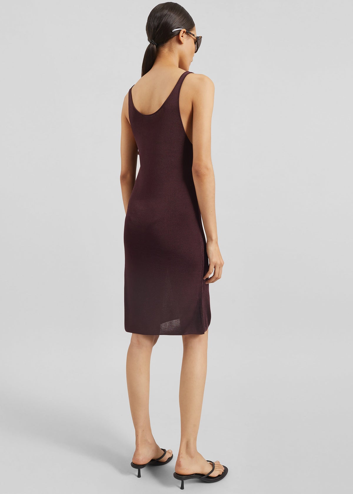 Miami Knit Mini Dress - Burgundy β view 6 of 7