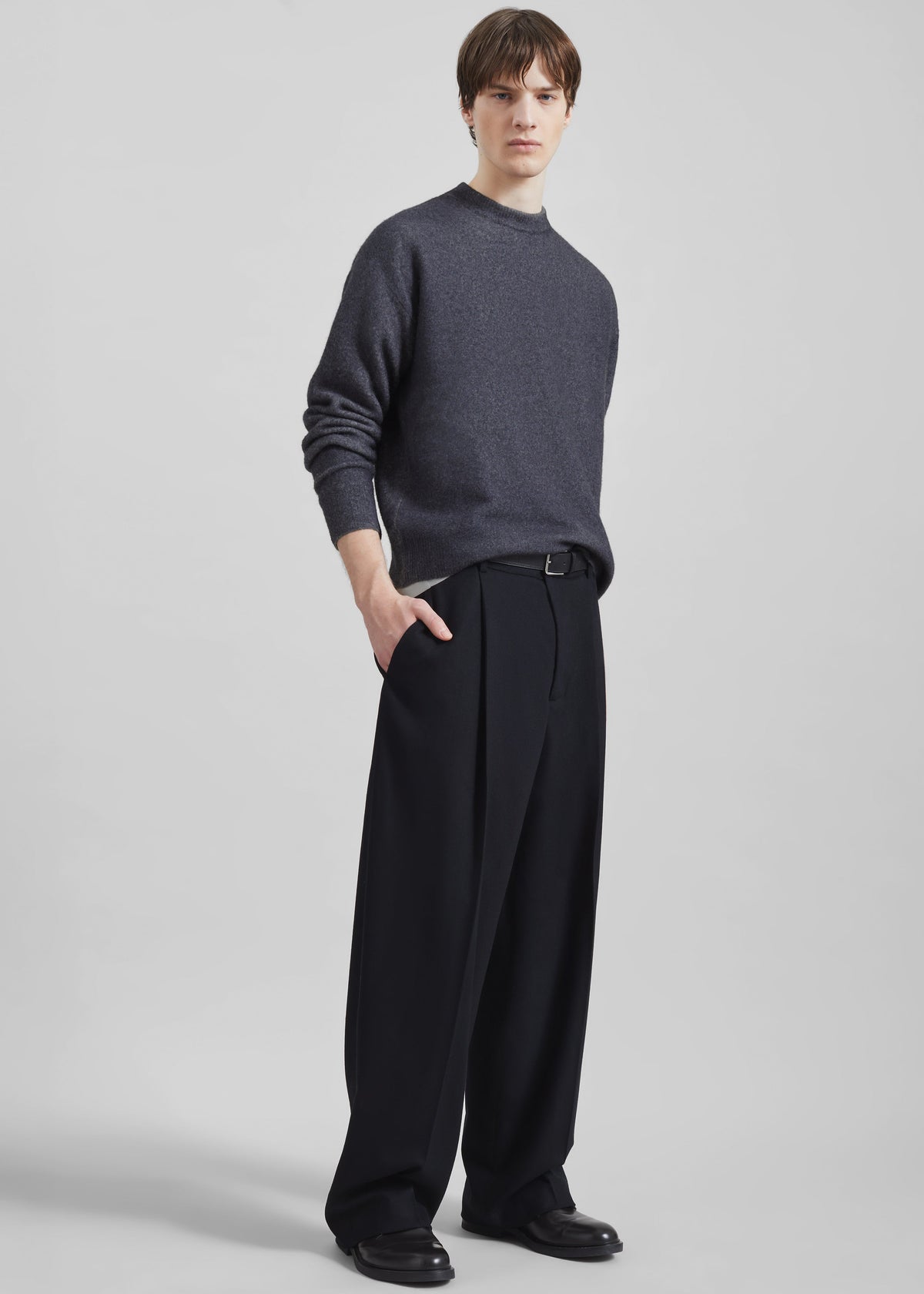 Milton Flannel Trousers - Black β view 1 of 9