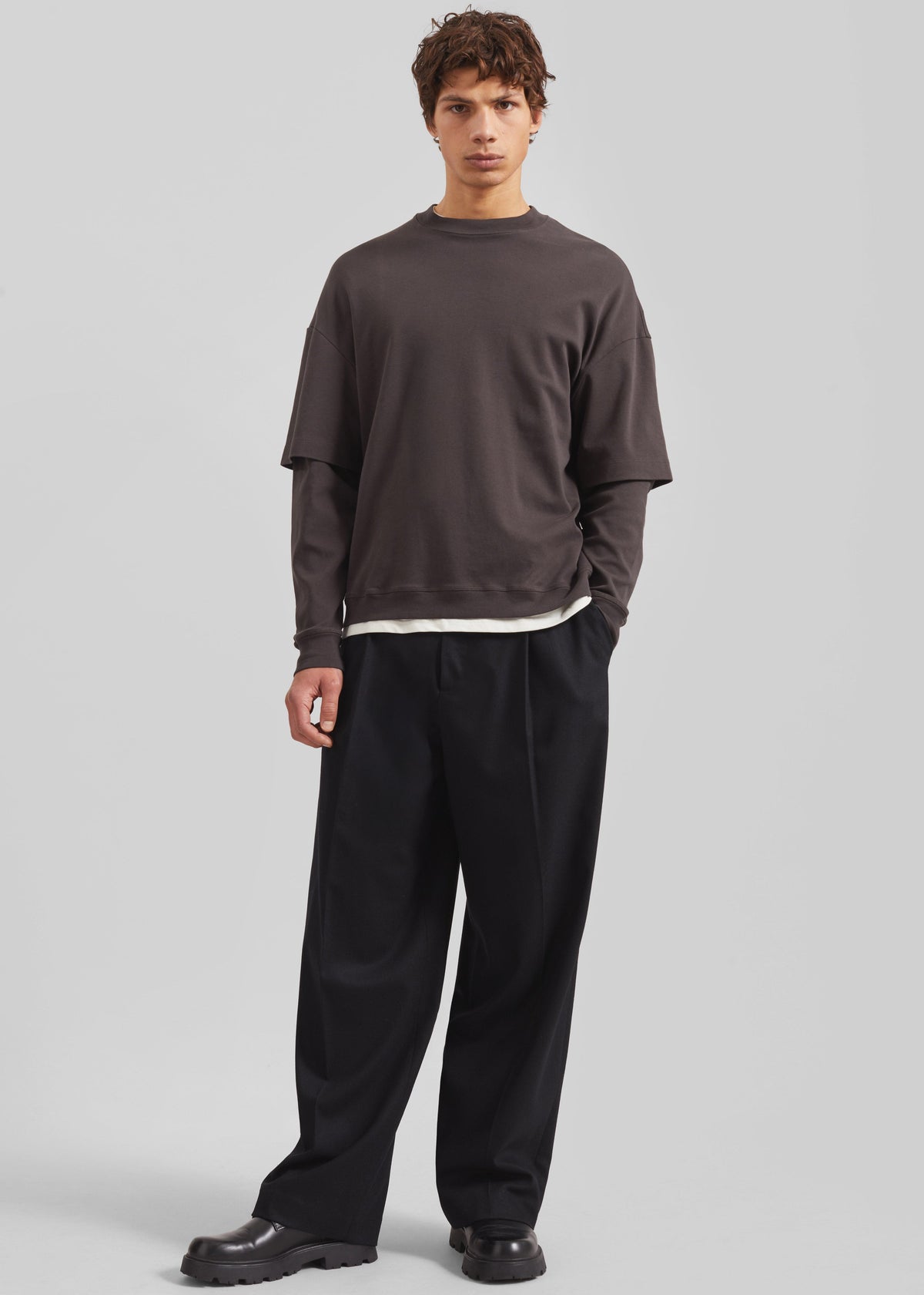 Milton Flannel Trousers - Black β view 6 of 9
