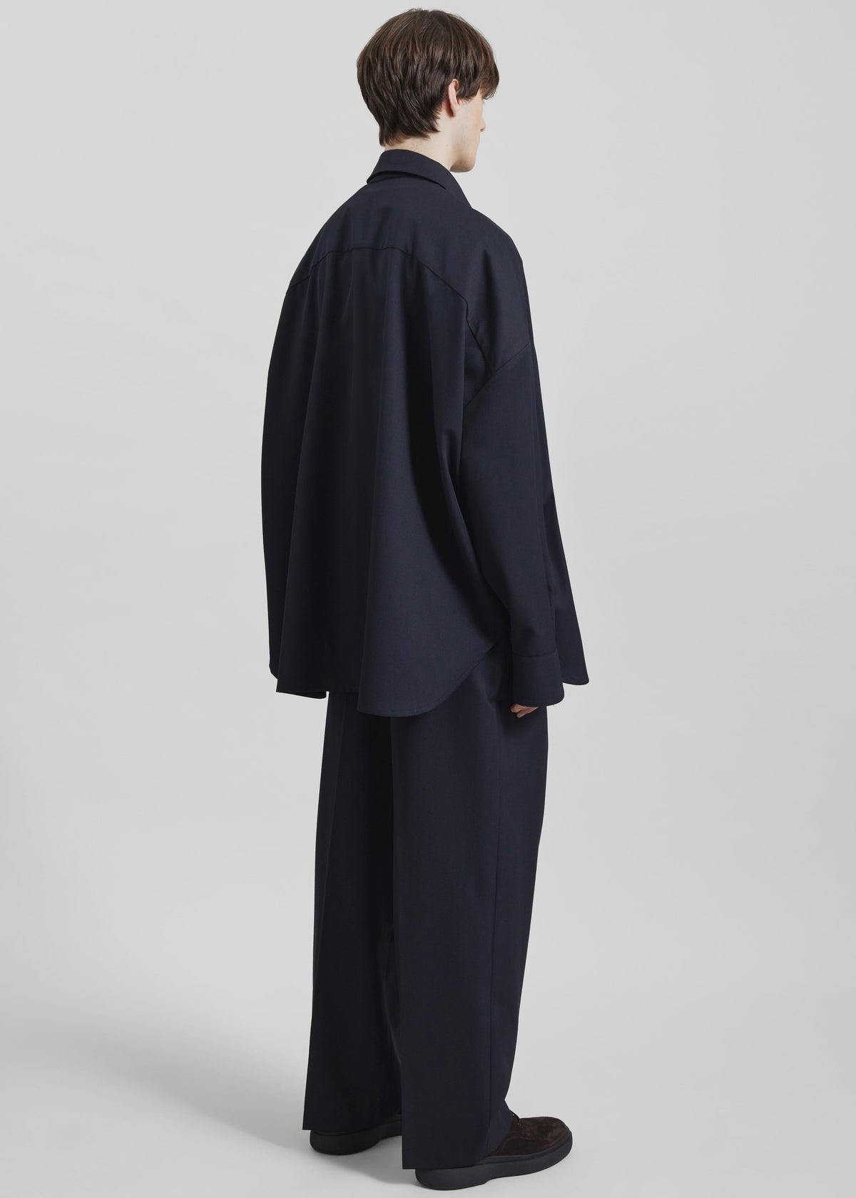 Milton Wool-Blend Shirt - Dark Navy β view 6 of 7
